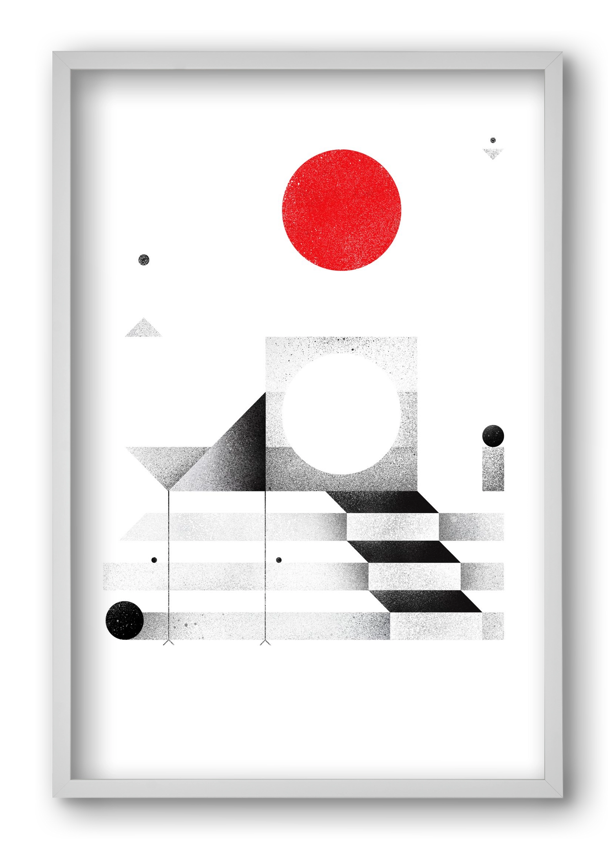 Elevation, 40x60 cm (40x60 cm), Fehér keret