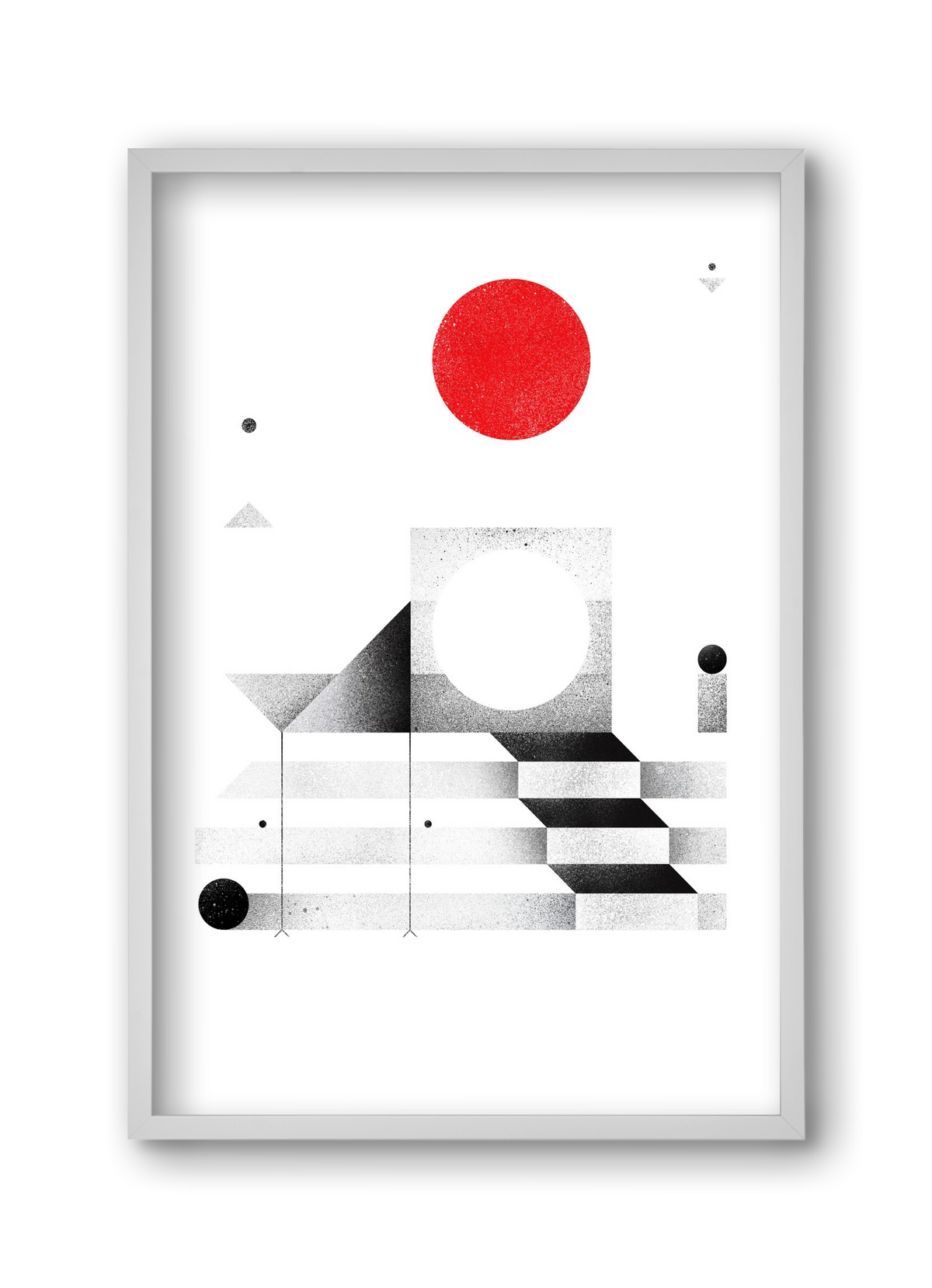 Elevation, 30x45 cm (30x45 cm), Fehér keret