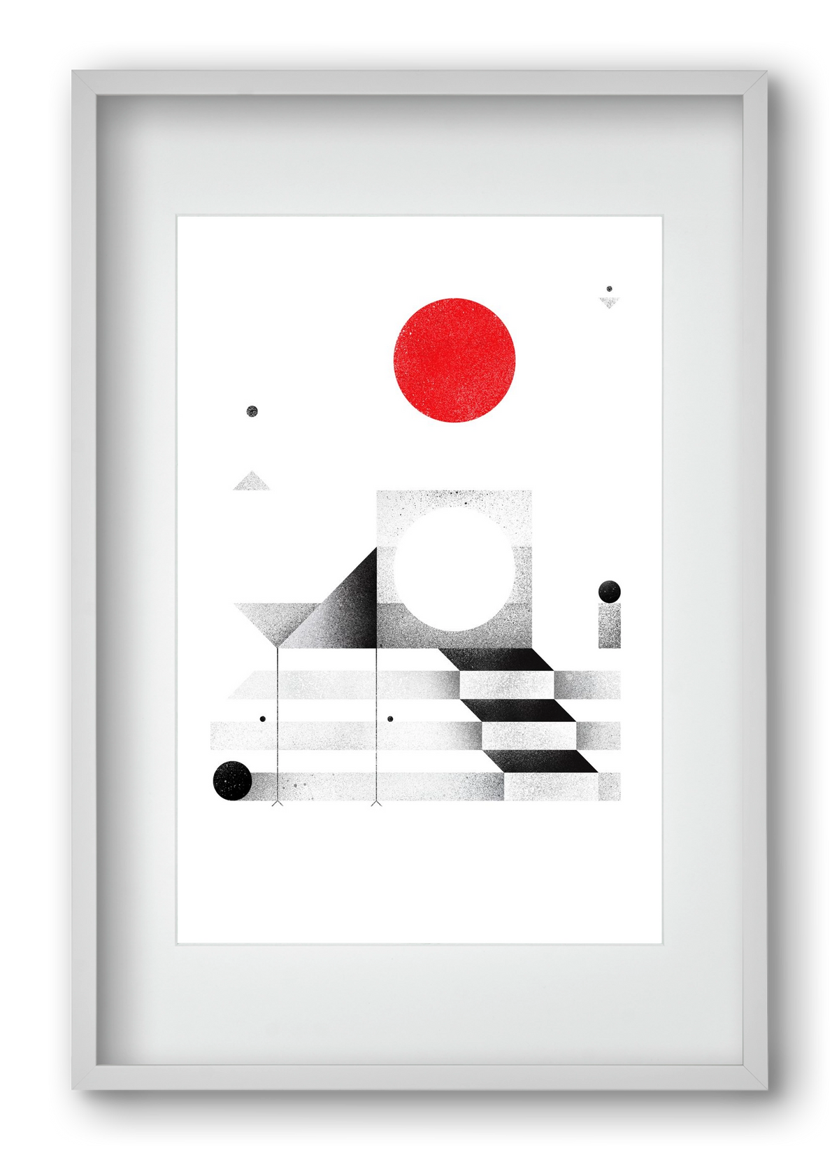 Elevation, 40x60 cm (30x45 cm), Fehér keret, paszpartuval