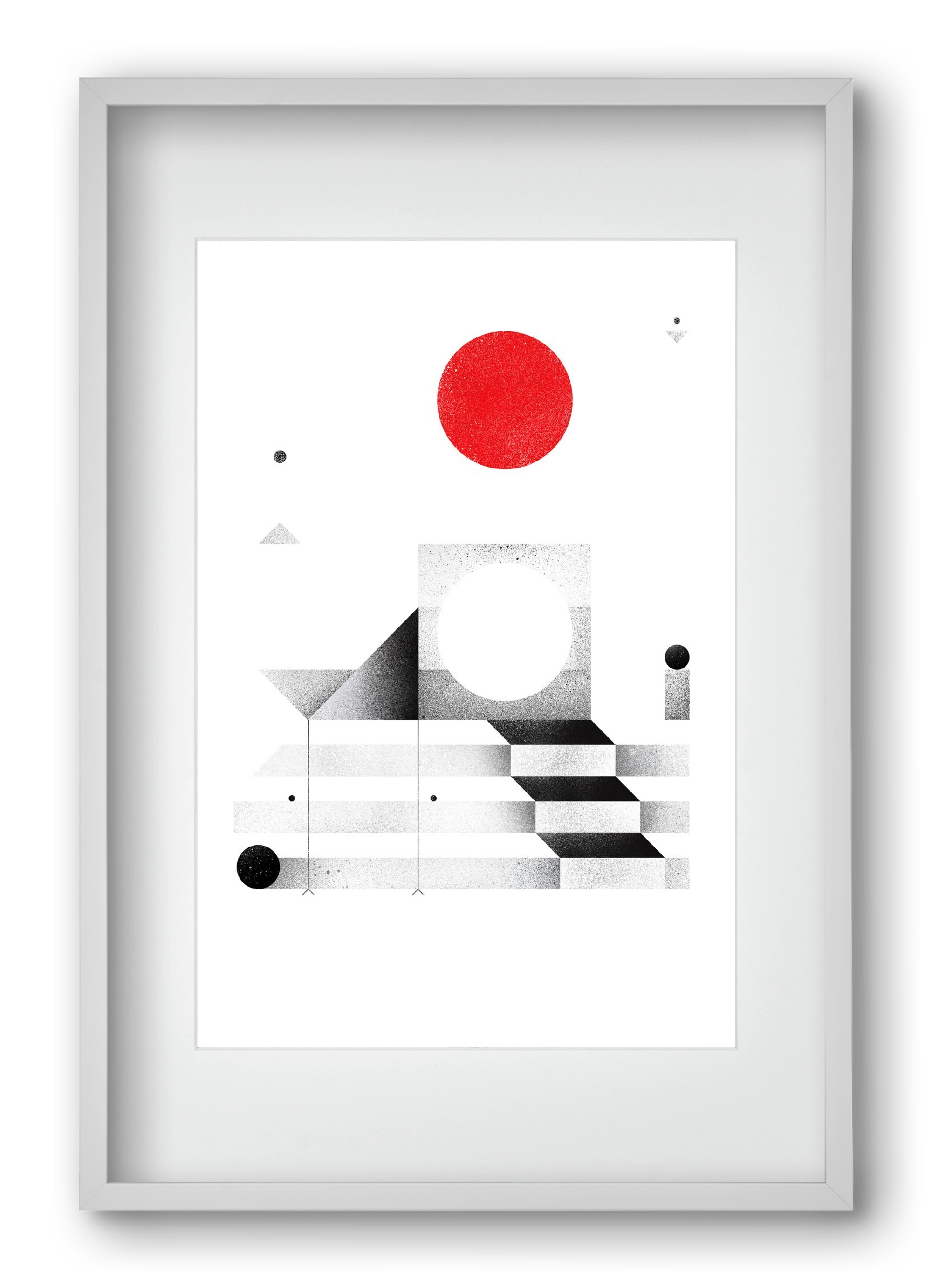 Elevation, 40x60 cm (30x45 cm), Fehér keret, paszpartuval