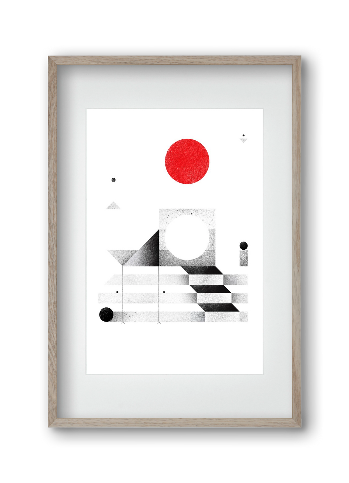 Elevation, 30x45 cm (20x30 cm), Tölgy keret, paszpartuval