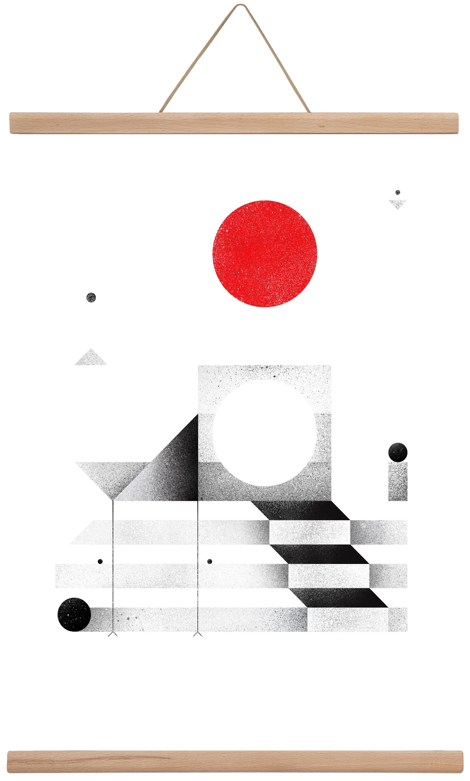 Elevation, 40x60 cm (40x60 cm), Tölgy akasztó