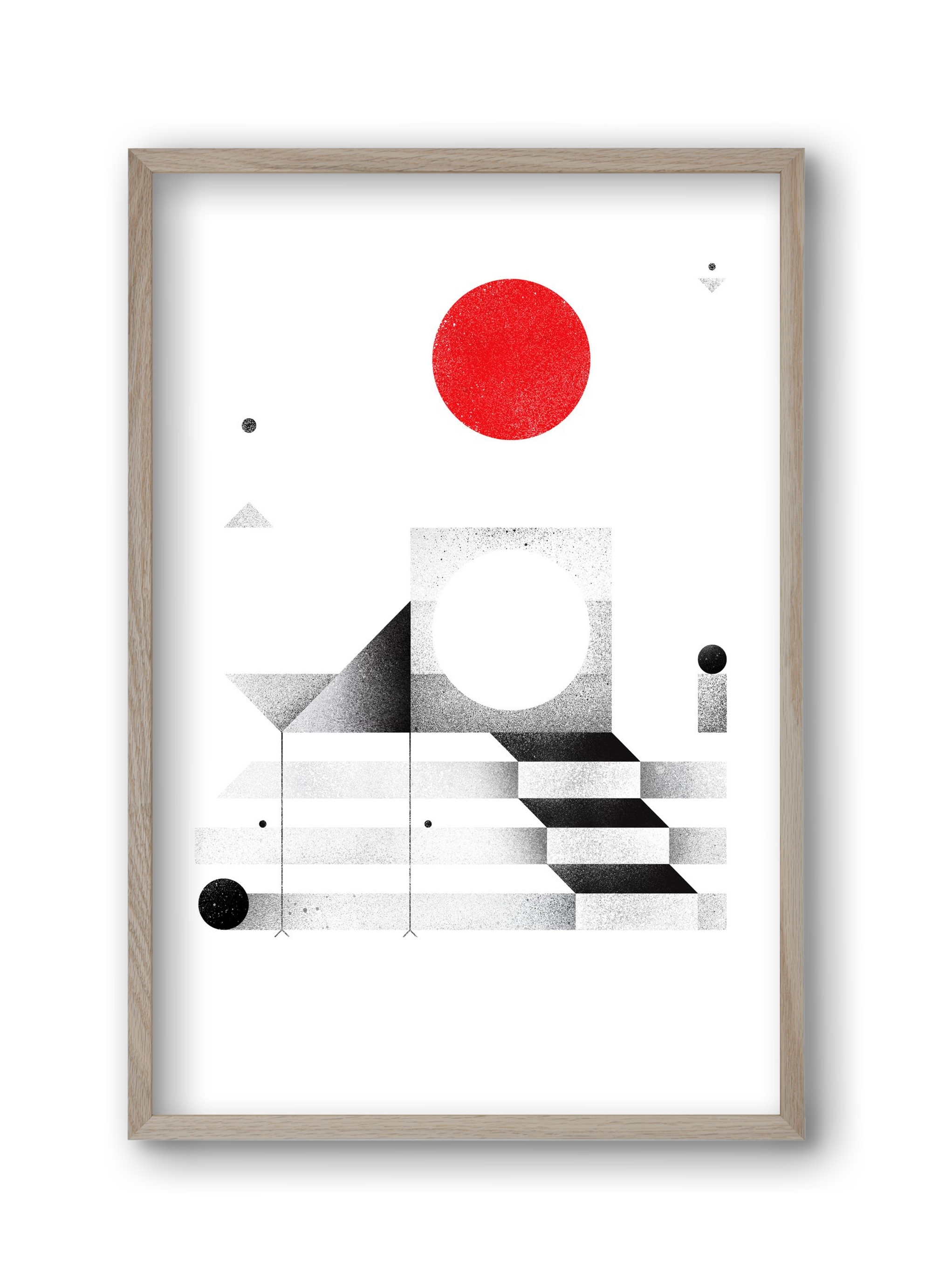 Elevation, 30x45 cm (30x45 cm), Tölgy keret