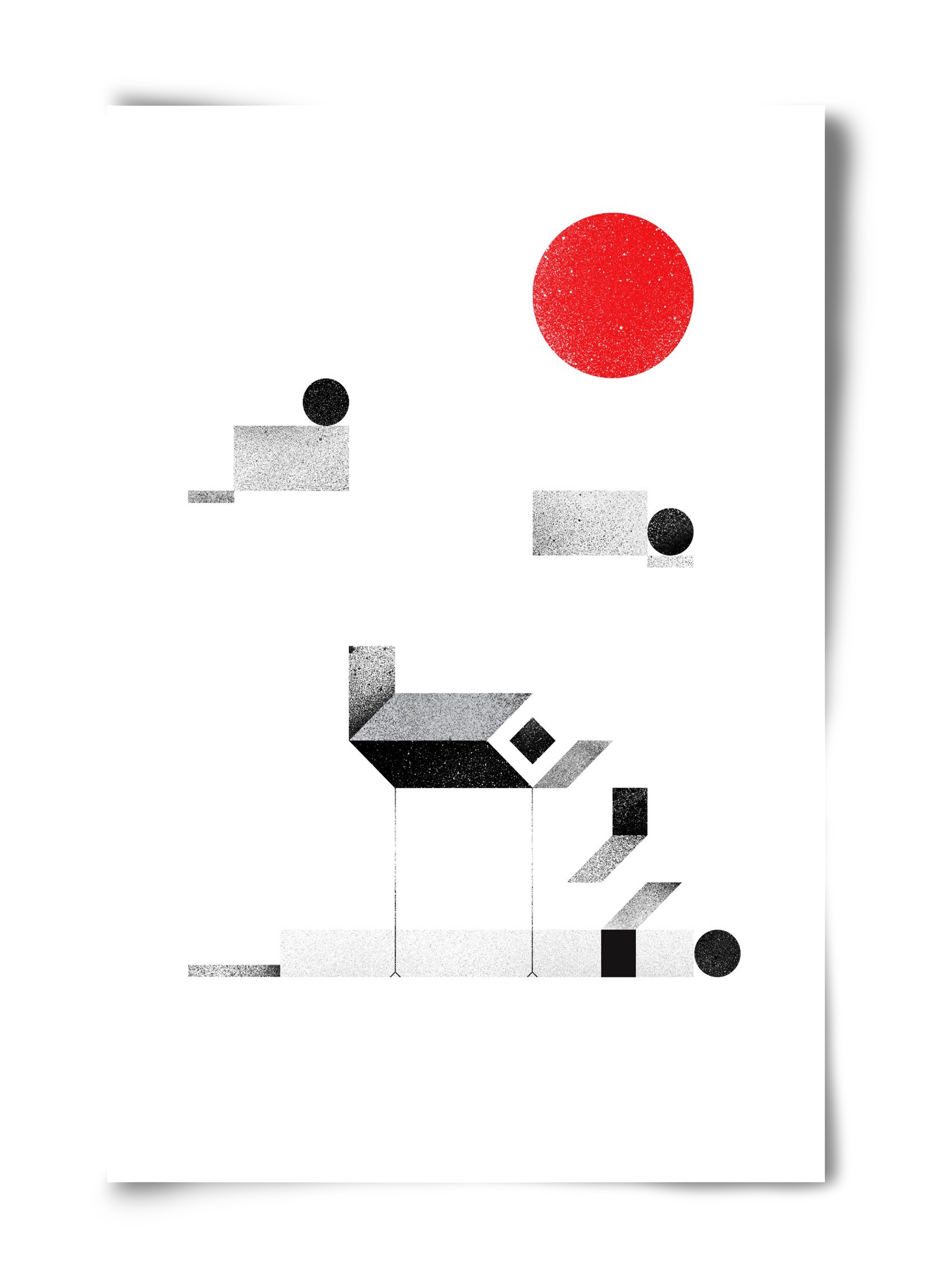 La cabane, 40x60 cm, Keret nélkül