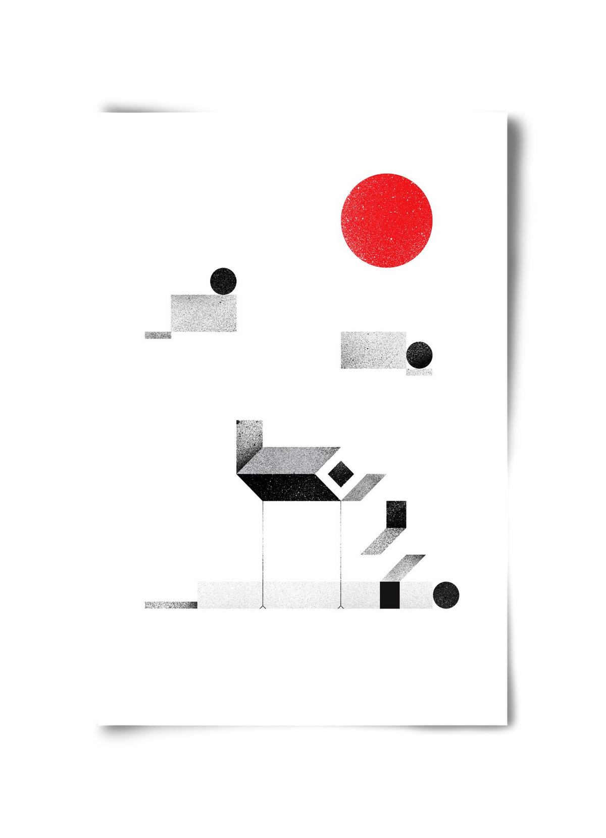 La cabane, 30x45 cm, Keret nélkül