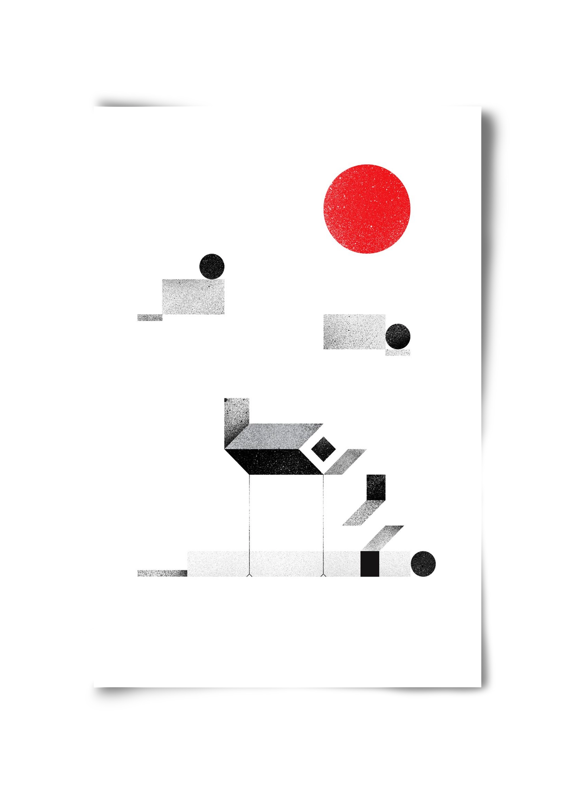 La cabane, 30x45 cm, Keret nélkül