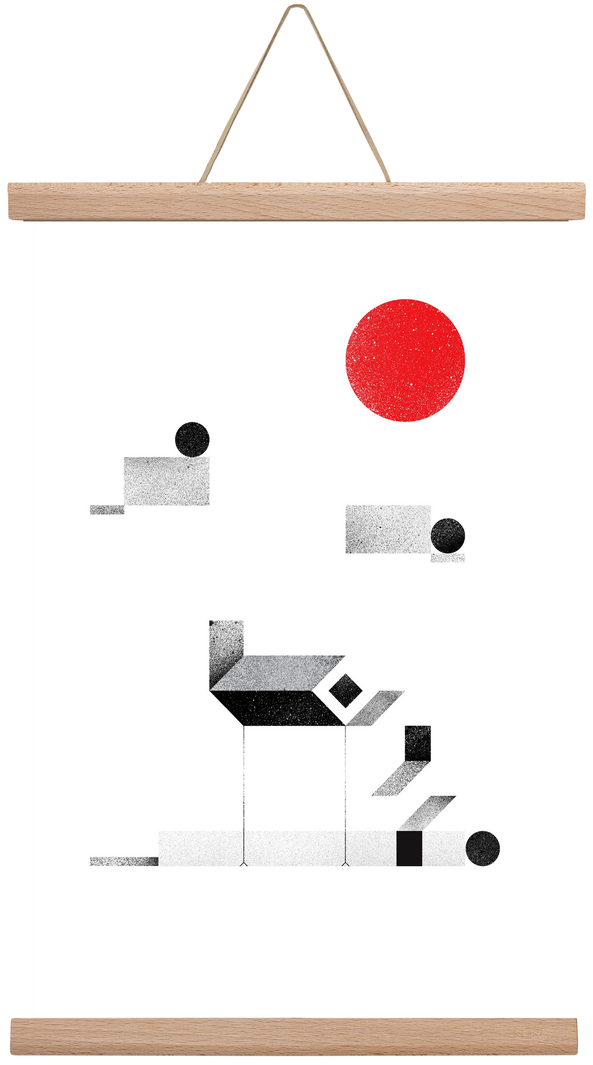 La cabane, 30x45 cm (30x45 cm), Tölgy akasztó