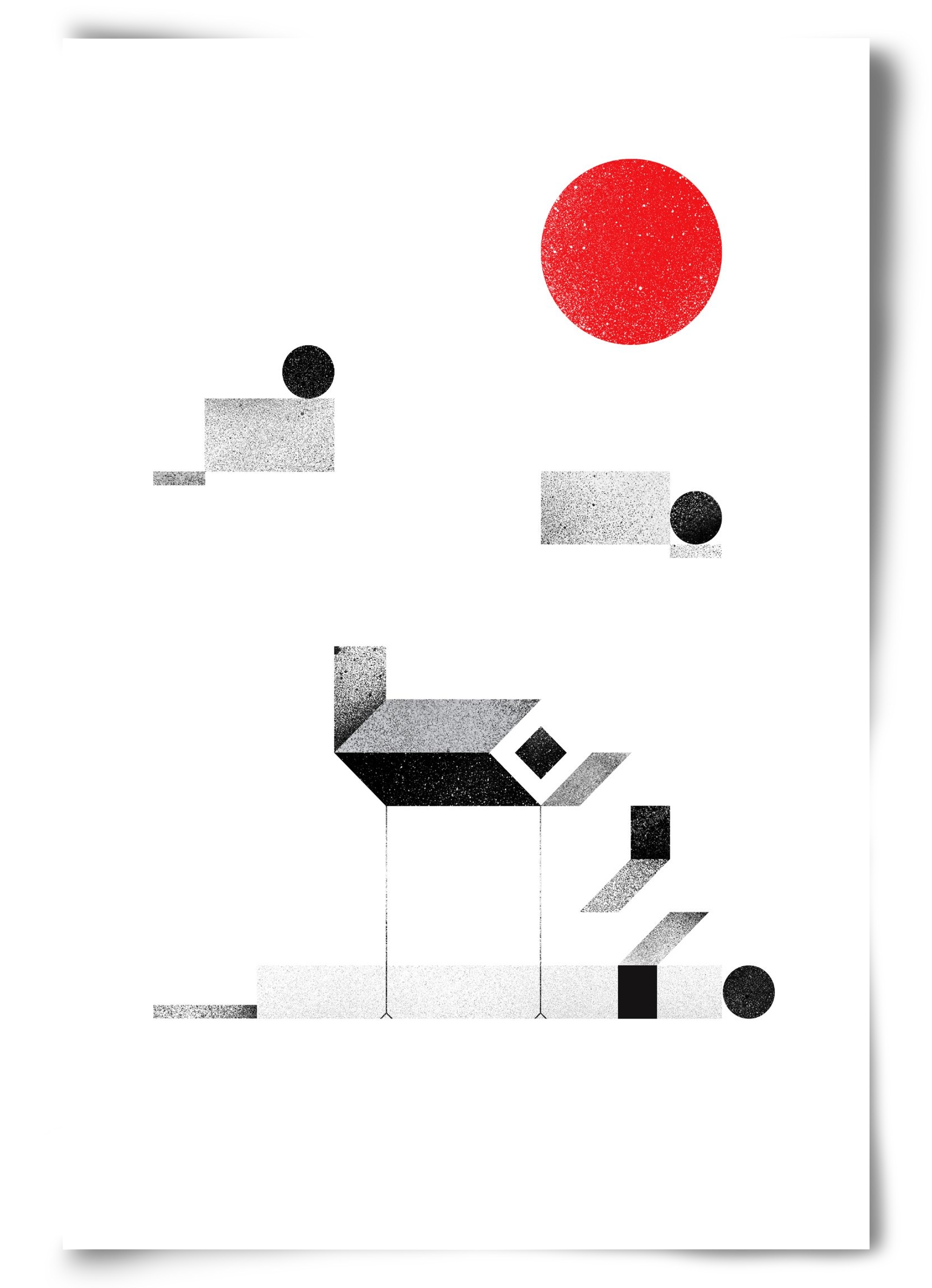 La cabane, 60x90 cm, Keret nélkül