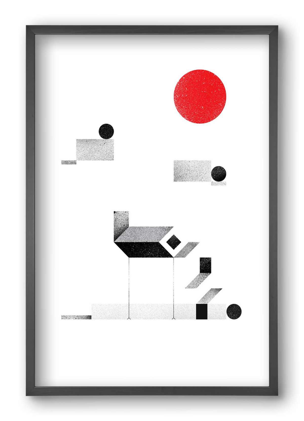 La cabane, 40x60 cm (40x60 cm), Fekete keret