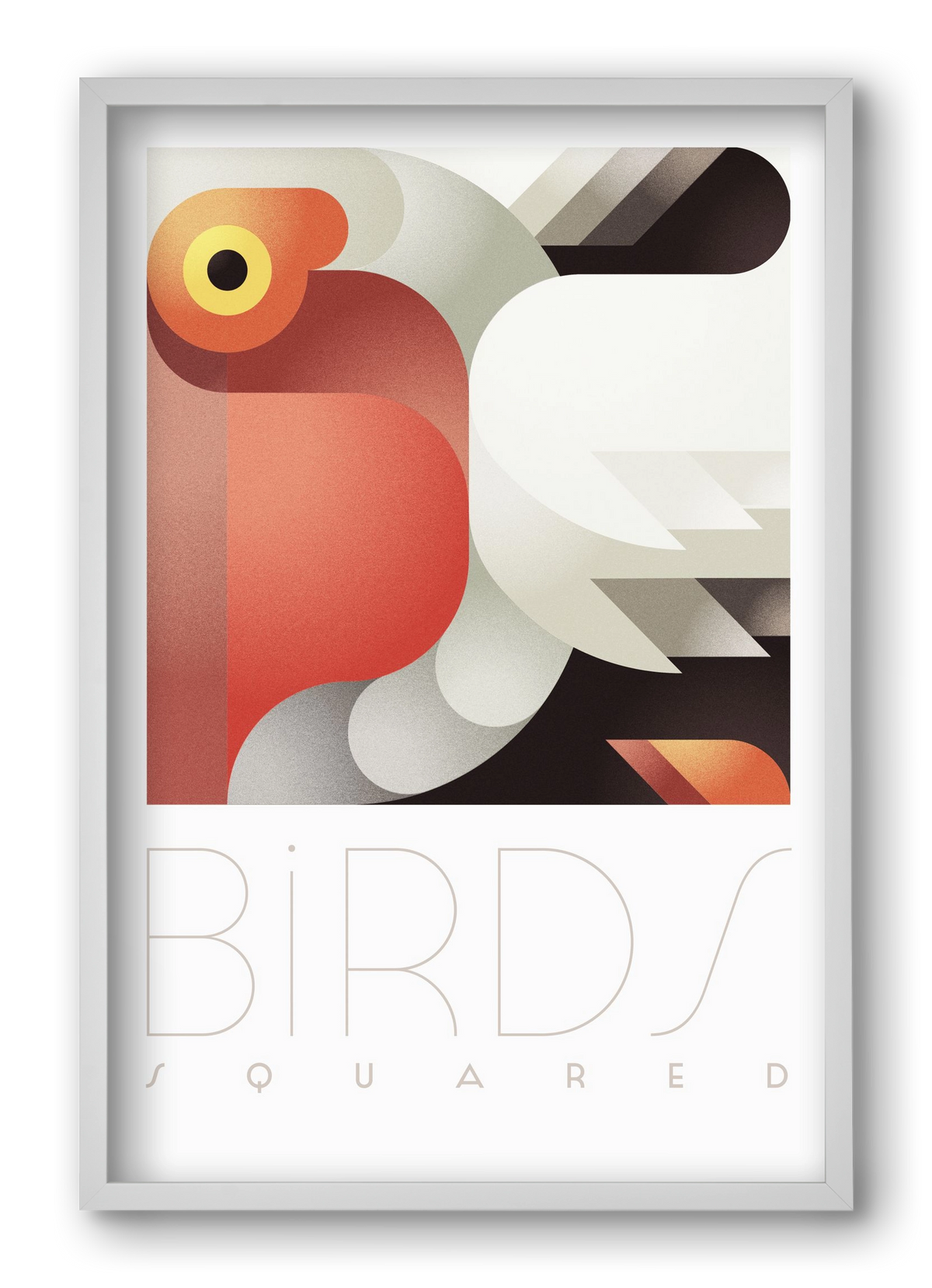 Pelican, 40x60 cm (40x60 cm), Fehér keret