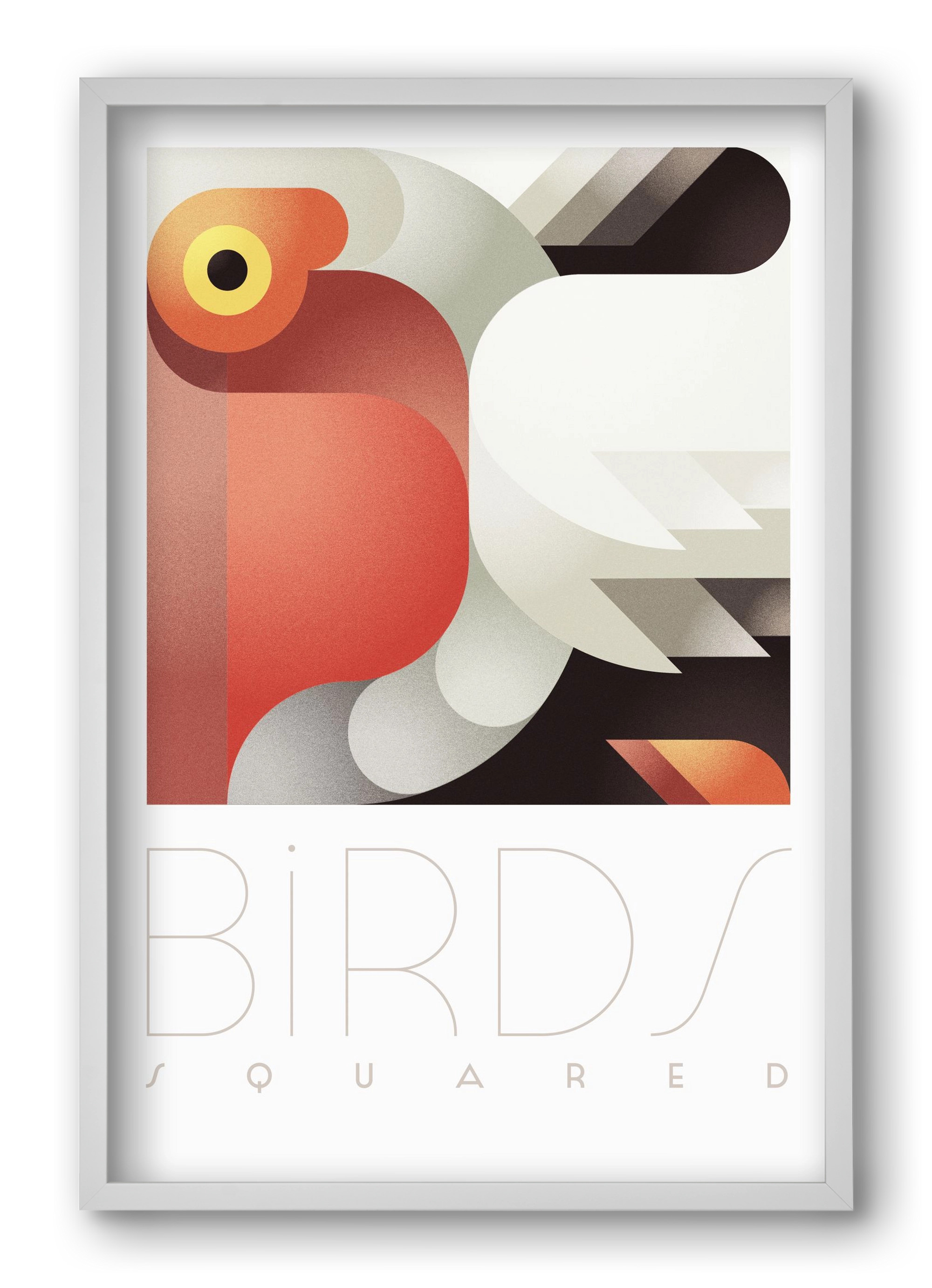 Pelican, 40x60 cm (40x60 cm), Fehér keret