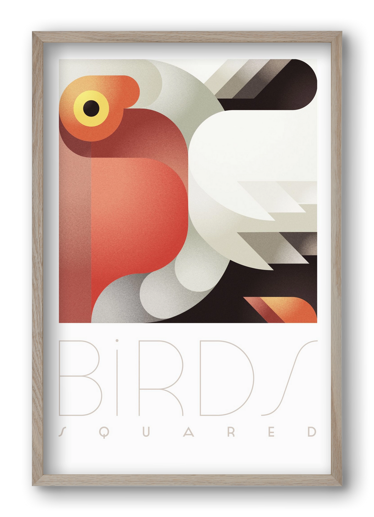 Pelican, 40x60 cm (40x60 cm), Tölgy keret