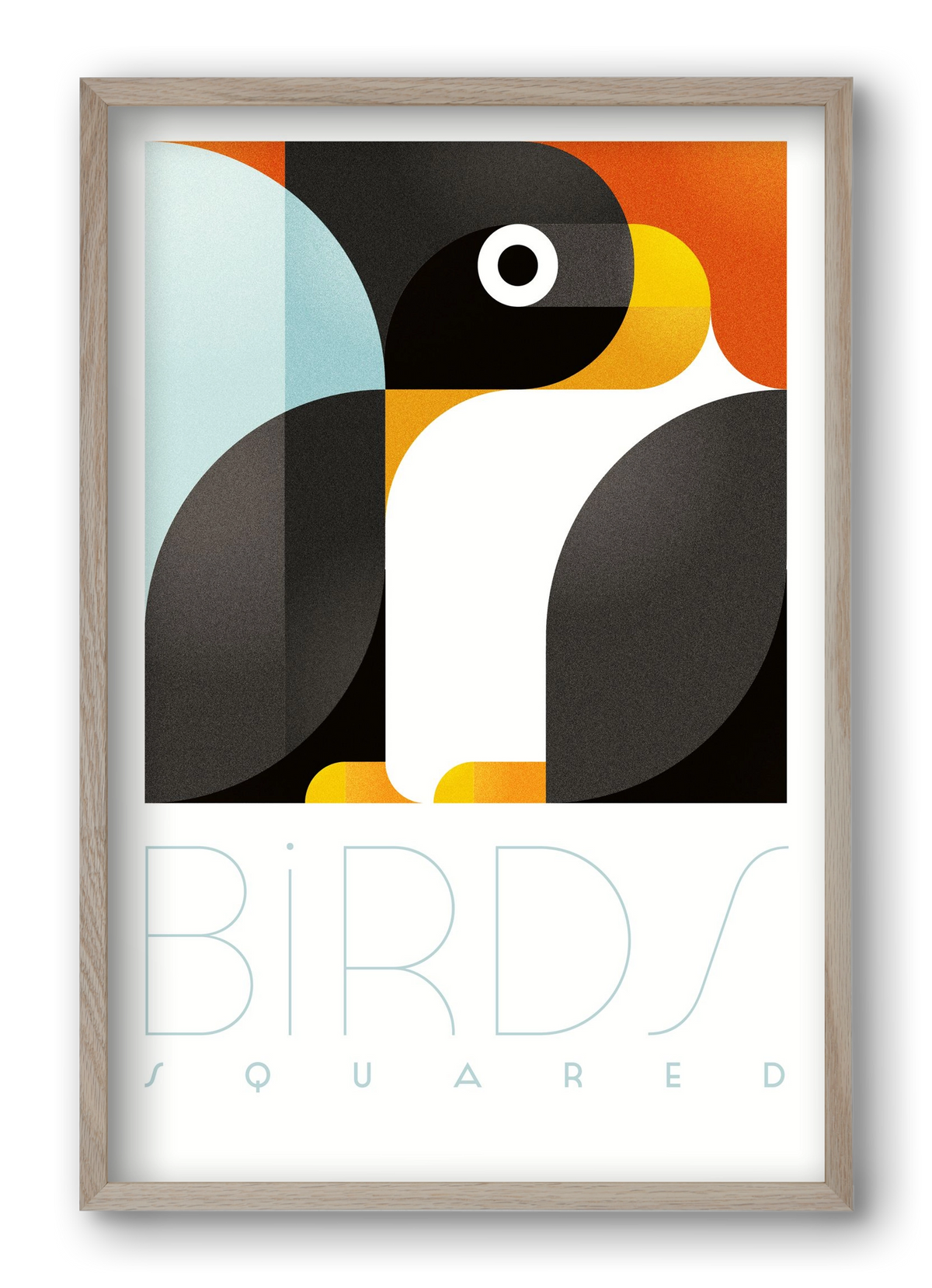 Pingouin, 40x60 cm (40x60 cm), Tölgy keret