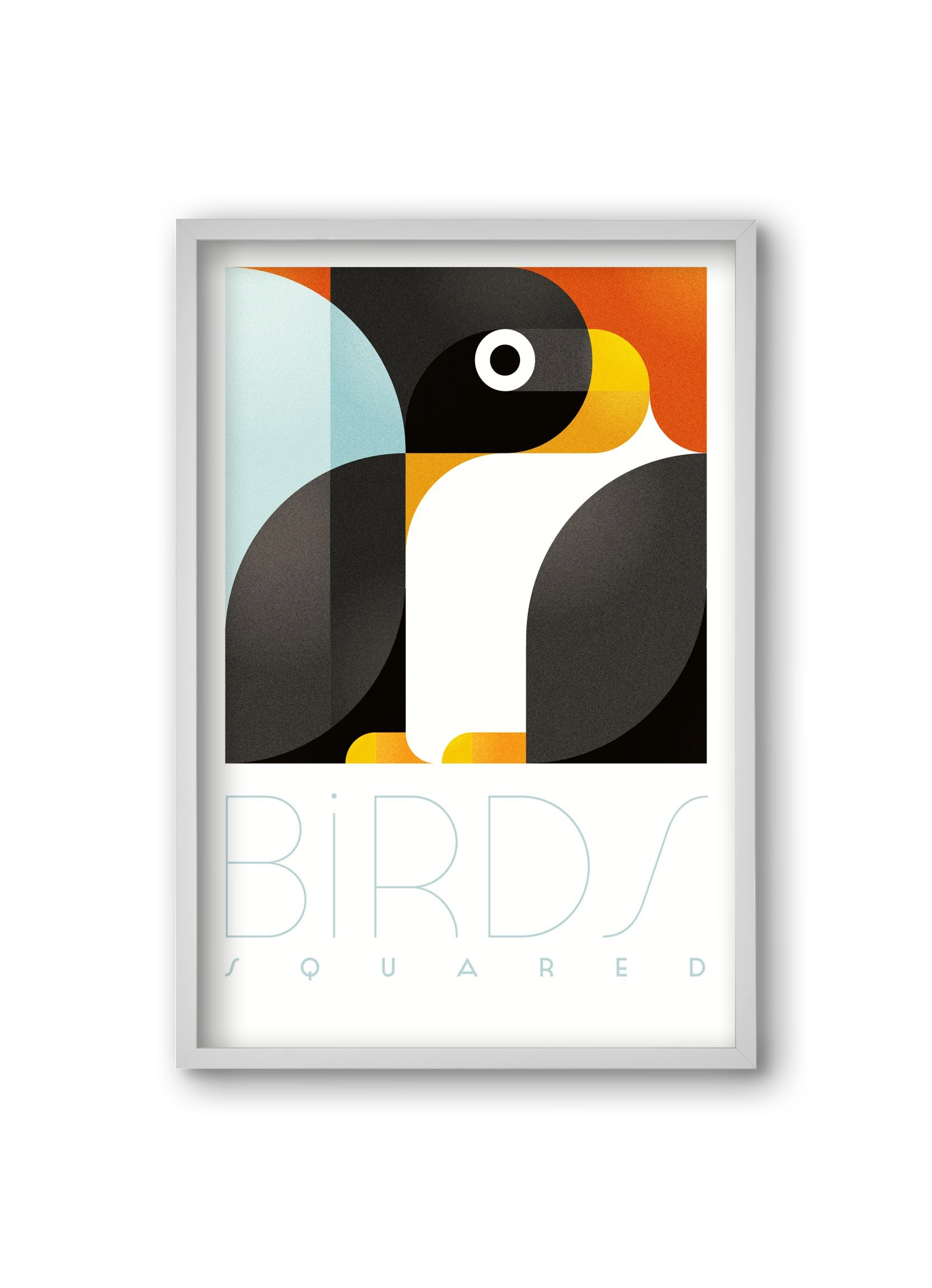 Pingouin, 20x30 cm (20x30 cm), Fehér keret