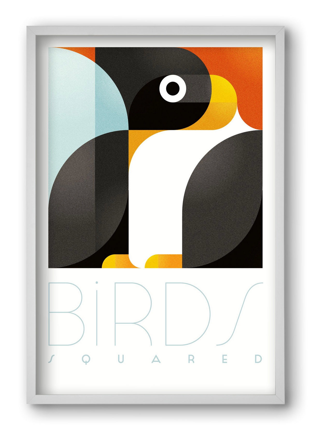 Pingouin, 40x60 cm (40x60 cm), Fehér keret