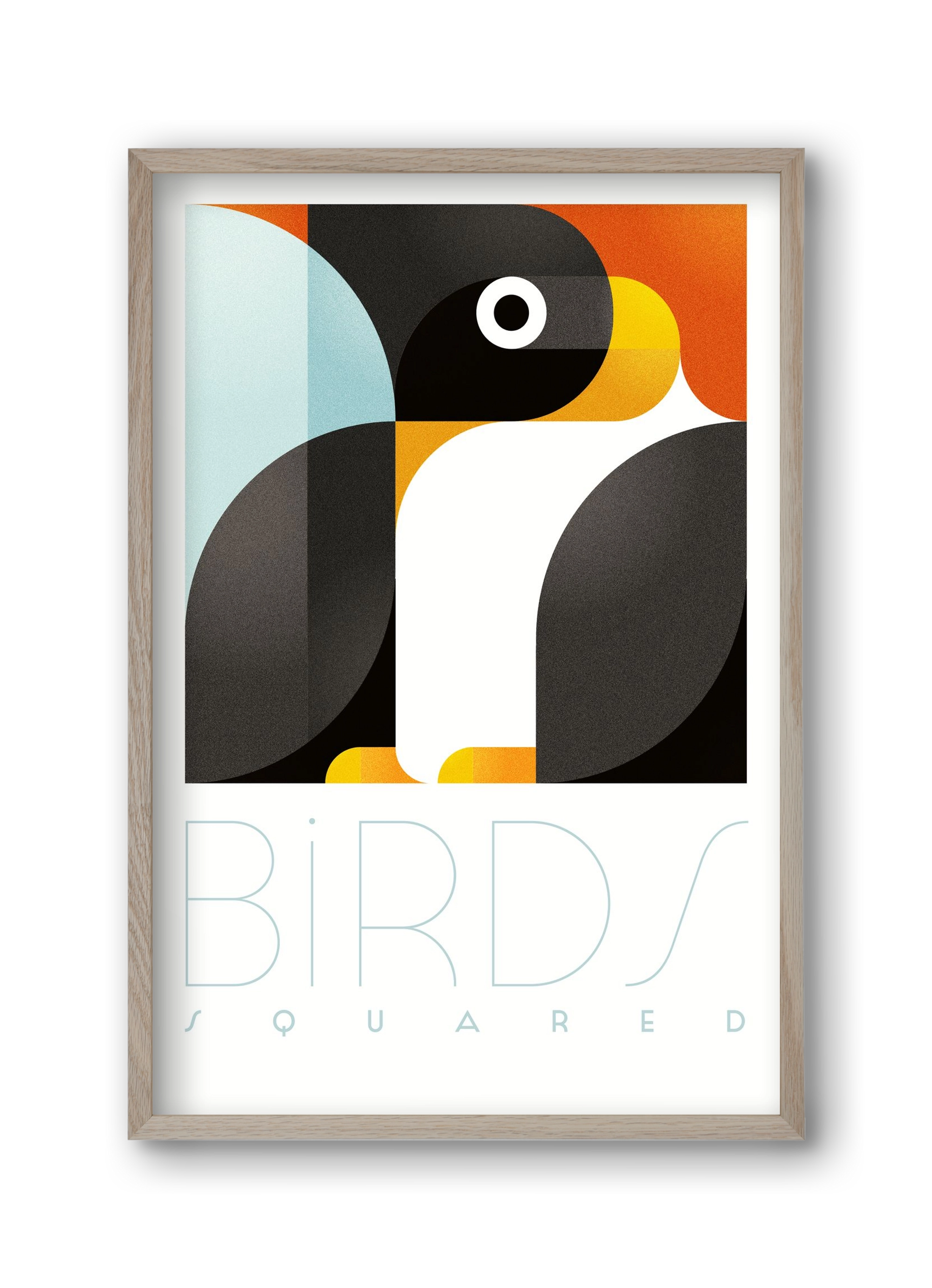 Pingouin, 30x45 cm (30x45 cm), Tölgy keret