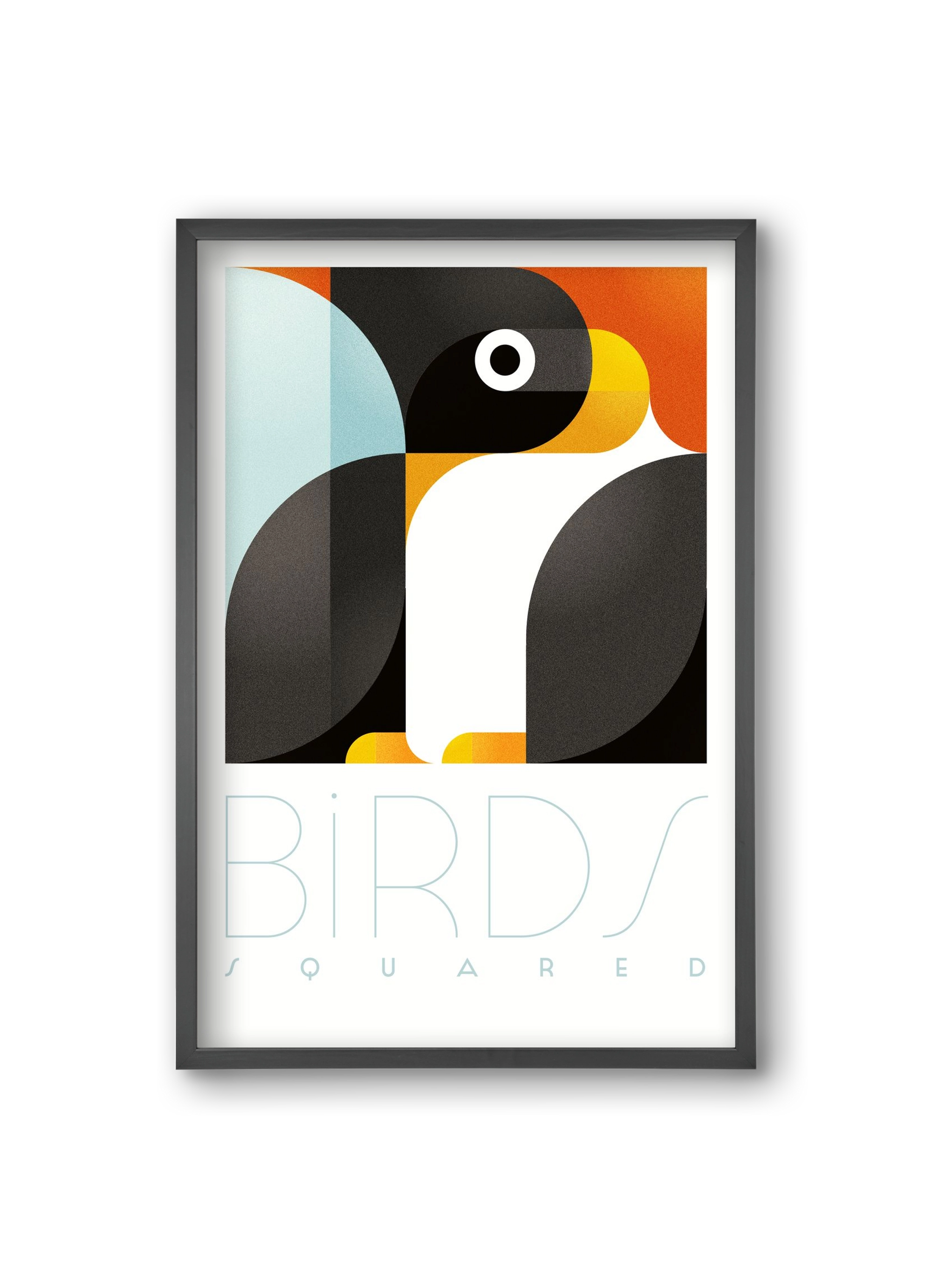 Pingouin, 20x30 cm (20x30 cm), Fekete keret