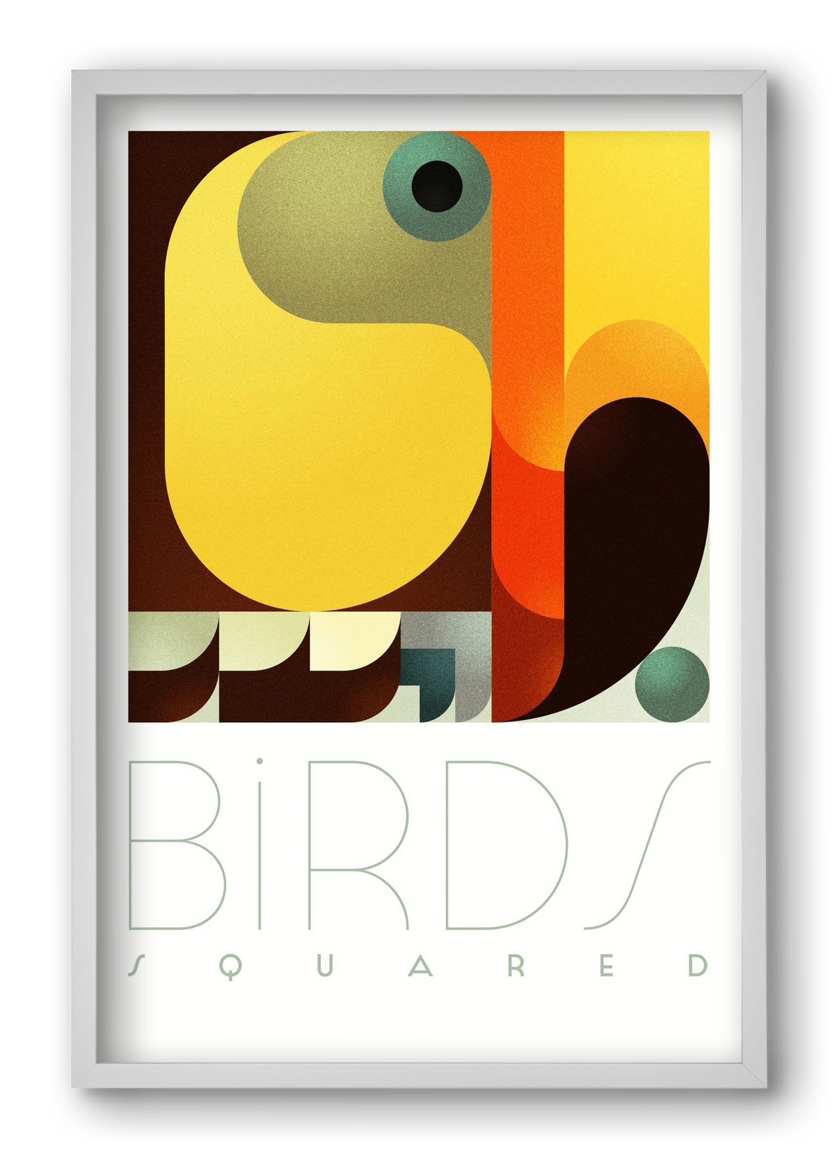 Toucan, 40x60 cm (40x60 cm), Fehér keret