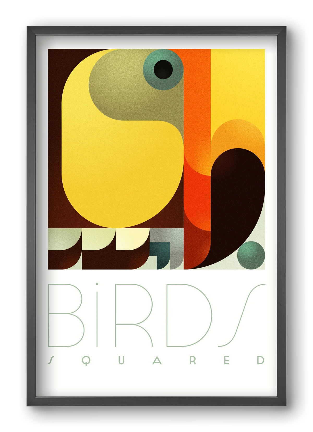 Toucan, 40x60 cm (40x60 cm), Fekete keret