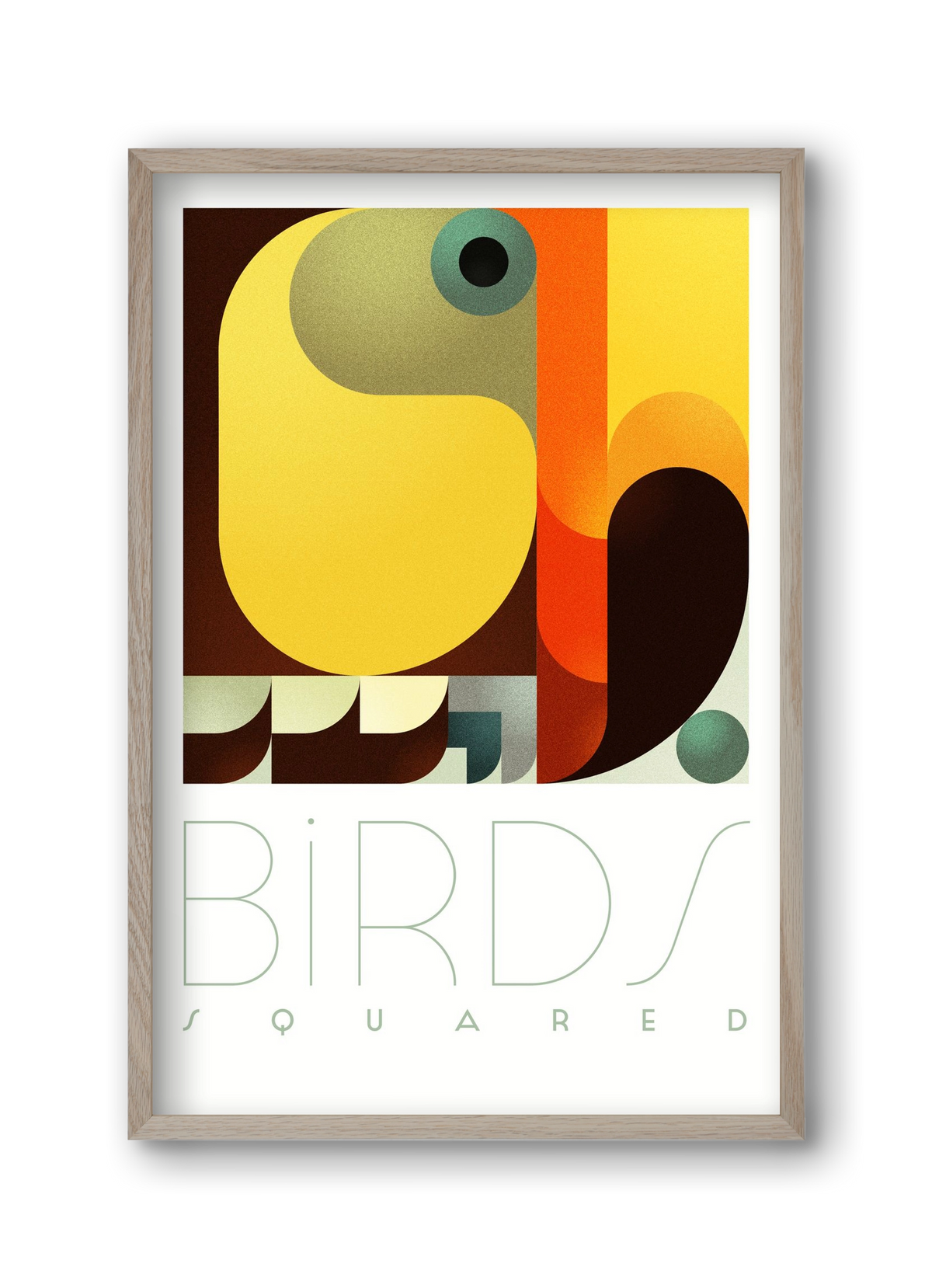 Toucan, 30x45 cm (30x45 cm), Tölgy keret