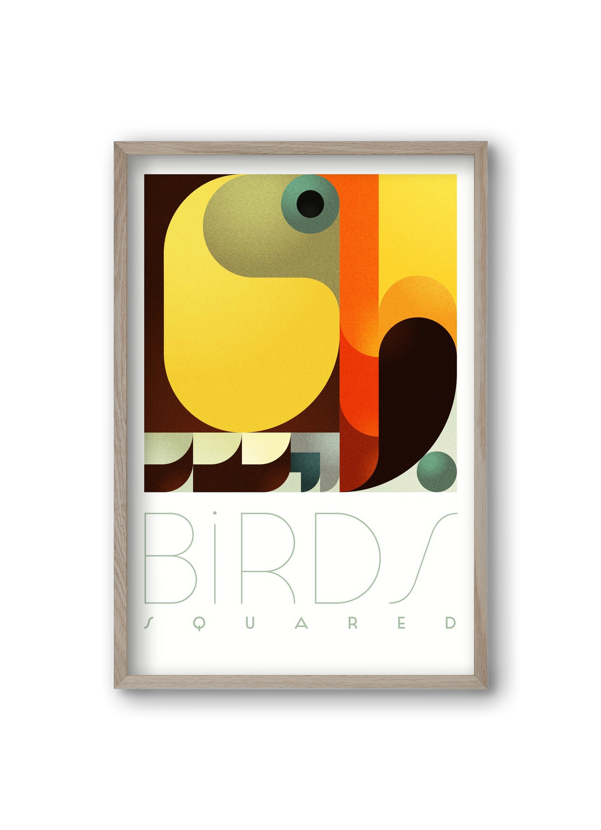 Toucan, 20x30 cm (20x30 cm), Tölgy keret