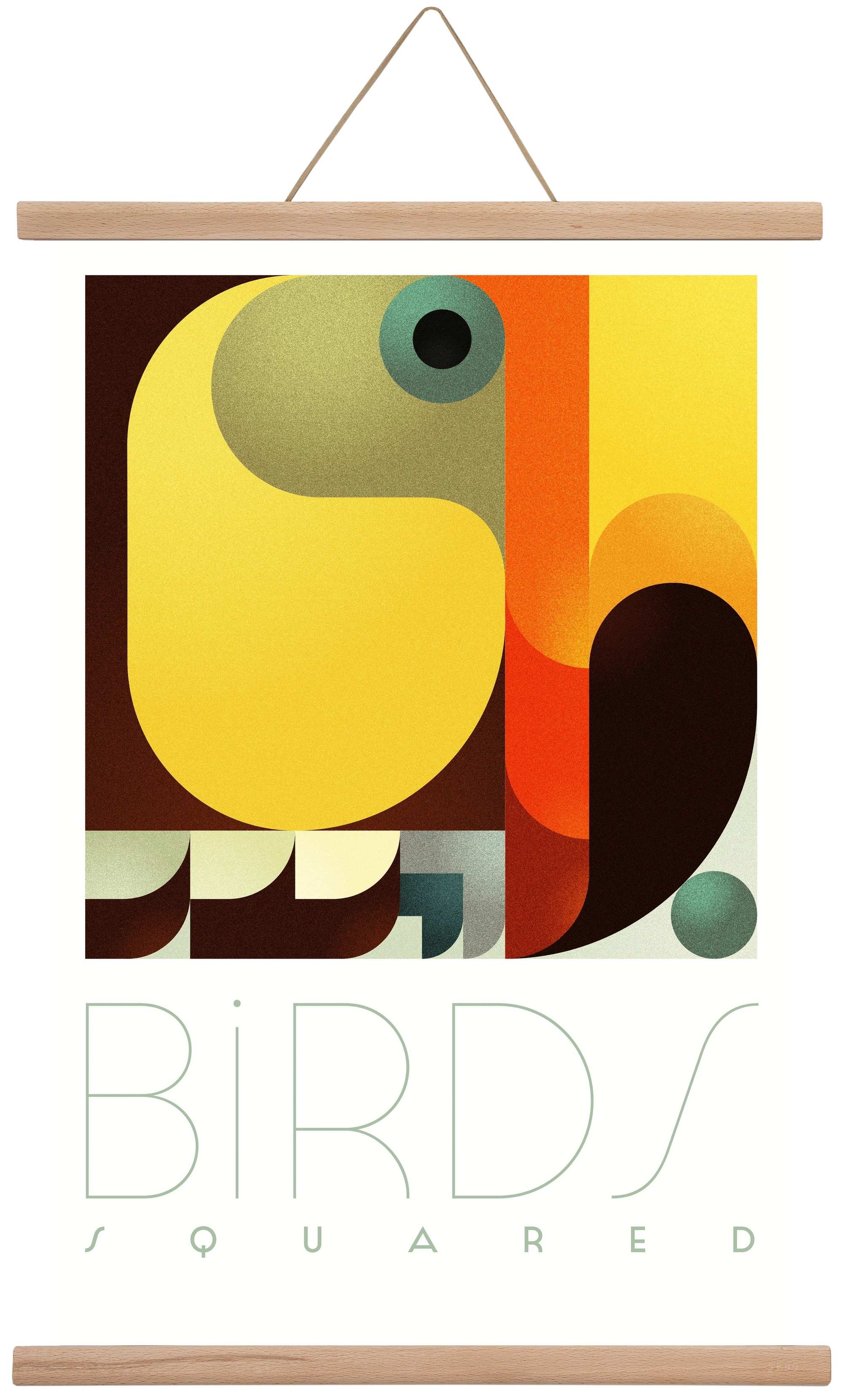 Toucan, 40x60 cm (40x60 cm), Tölgy akasztó