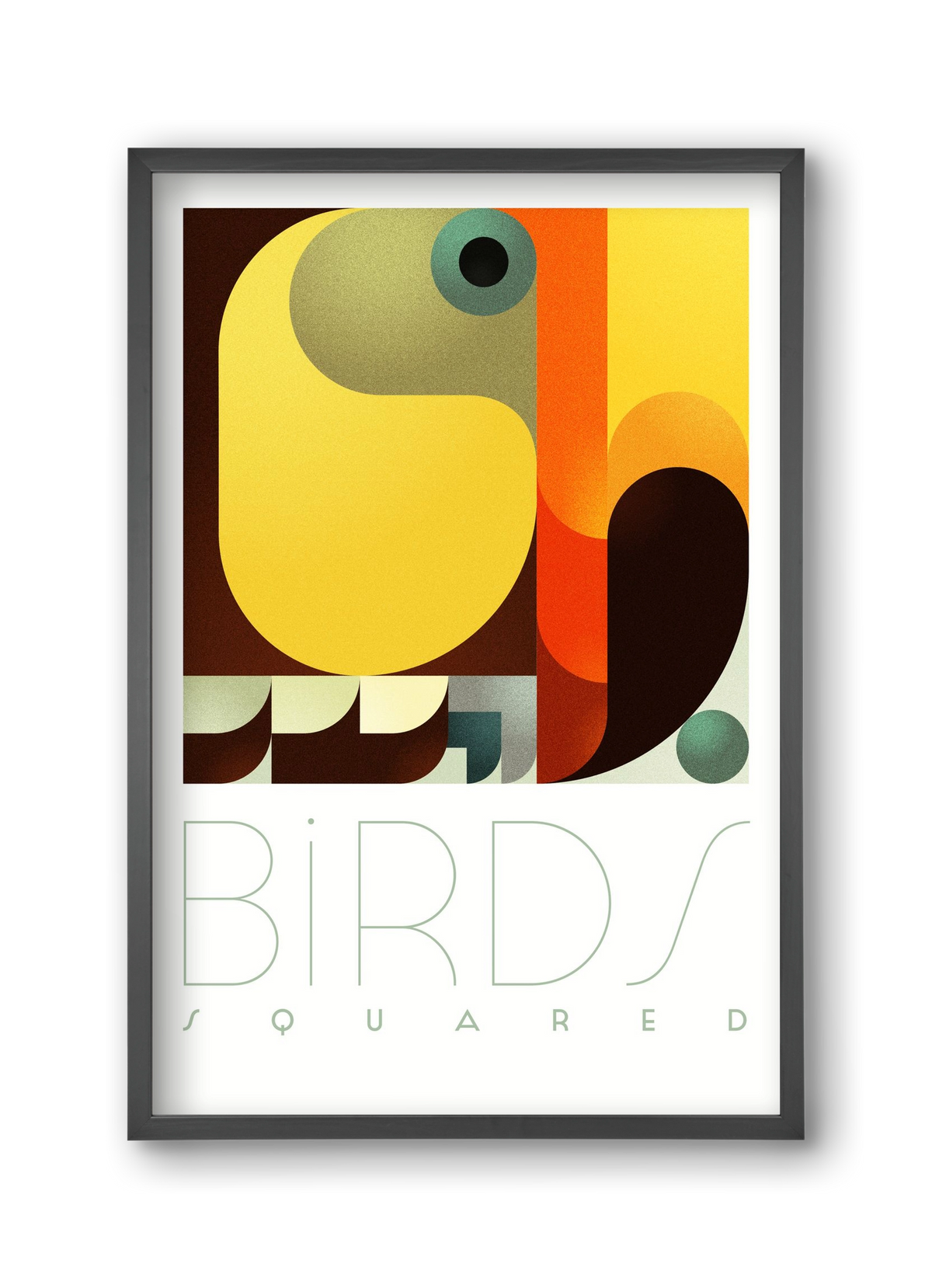 Toucan, 30x45 cm (30x45 cm), Fekete keret