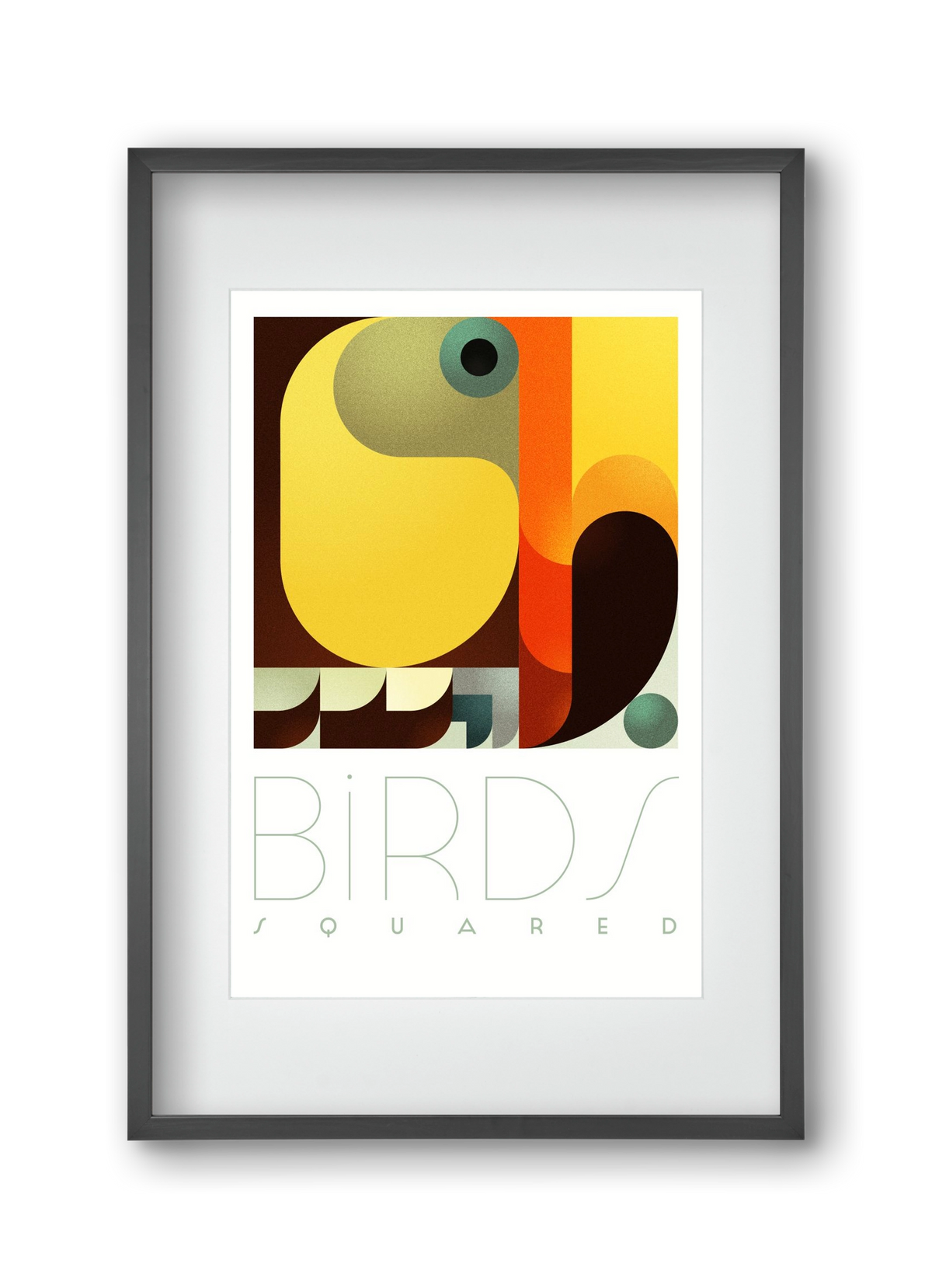 Toucan, 30x45 cm (20x30 cm), Fekete keret, paszpartuval