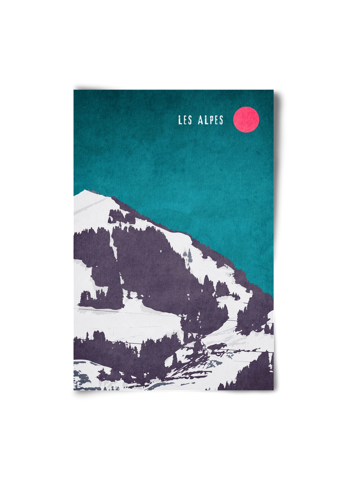 Les Alpes, 20x30 cm, Keret nélkül