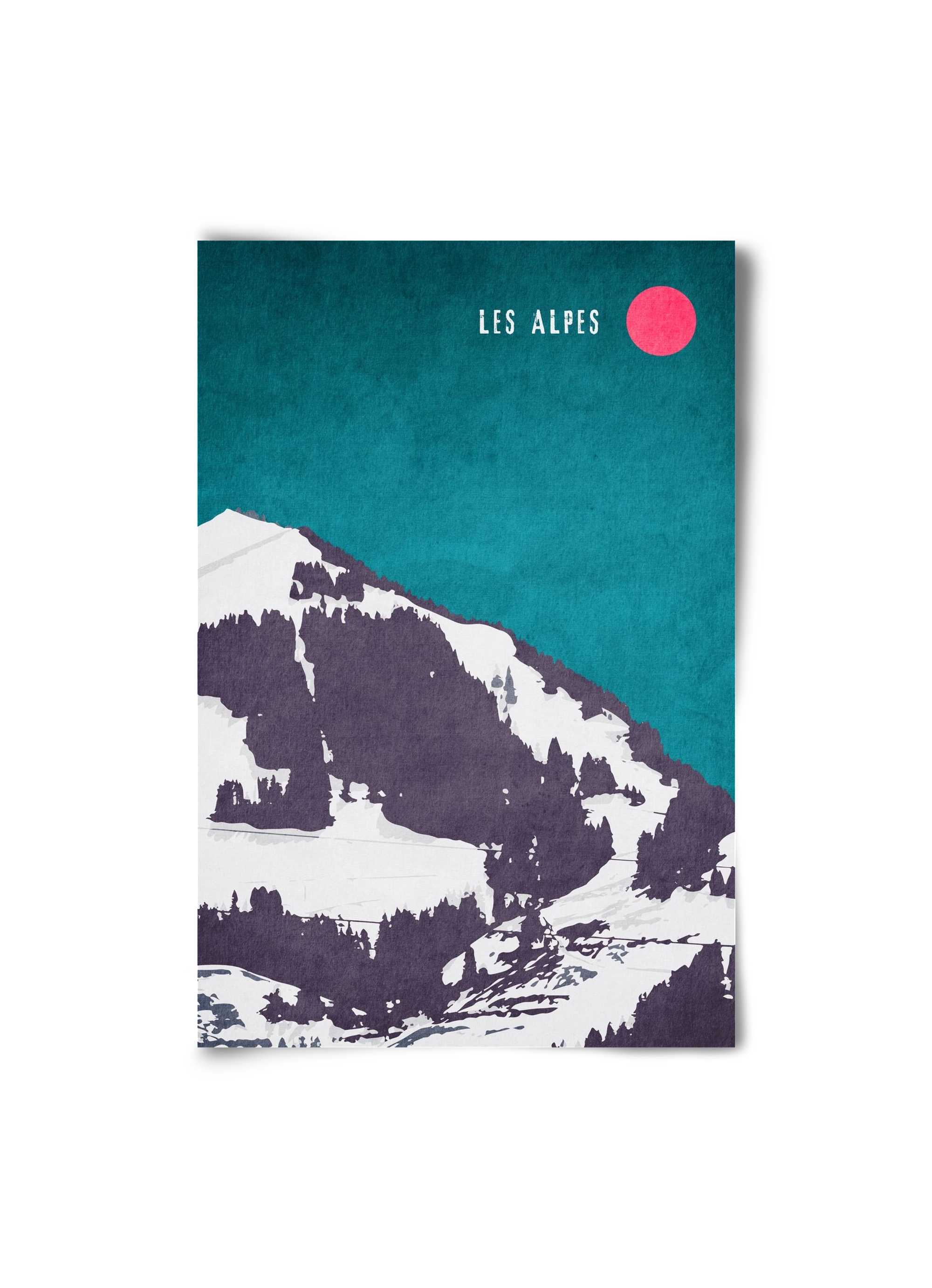 Les Alpes, 20x30 cm, Keret nélkül