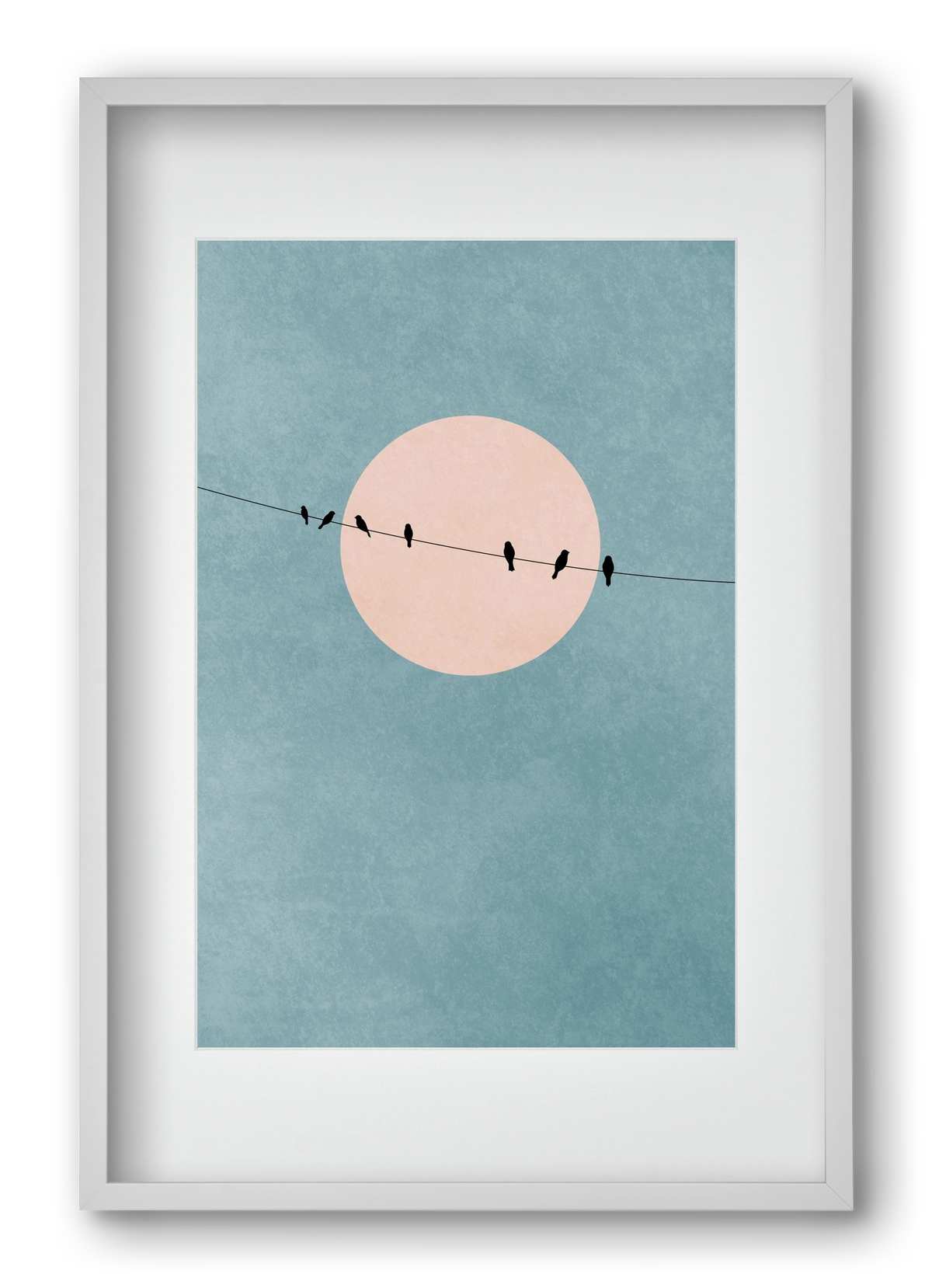 The beauty of silence, 40x60 cm (30x45 cm), Fehér keret, paszpartuval