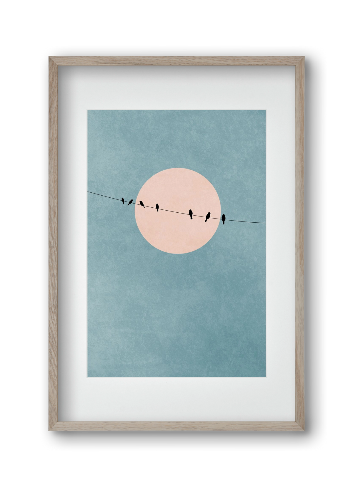 The beauty of silence, 30x45 cm (20x30 cm), Tölgy keret, paszpartuval