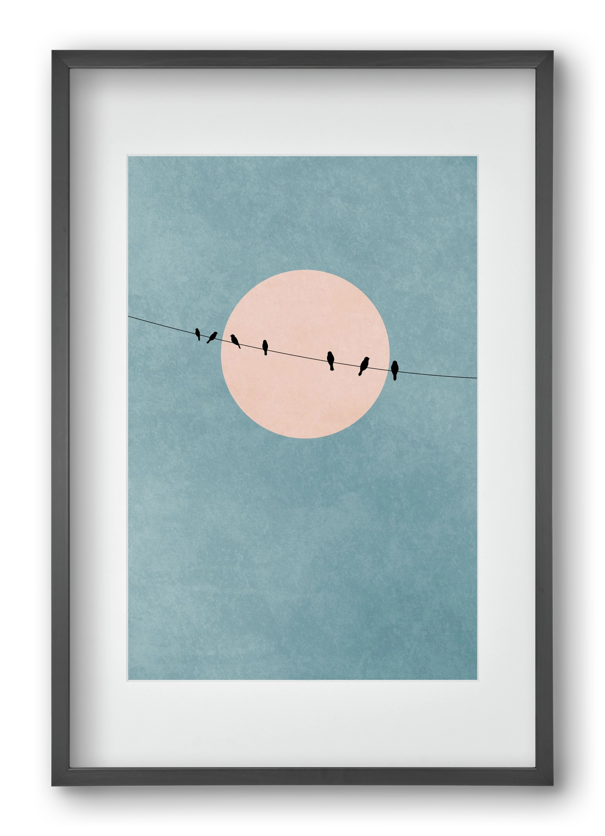 The beauty of silence, 40x60 cm (30x45 cm), Fekete keret, paszpartuval