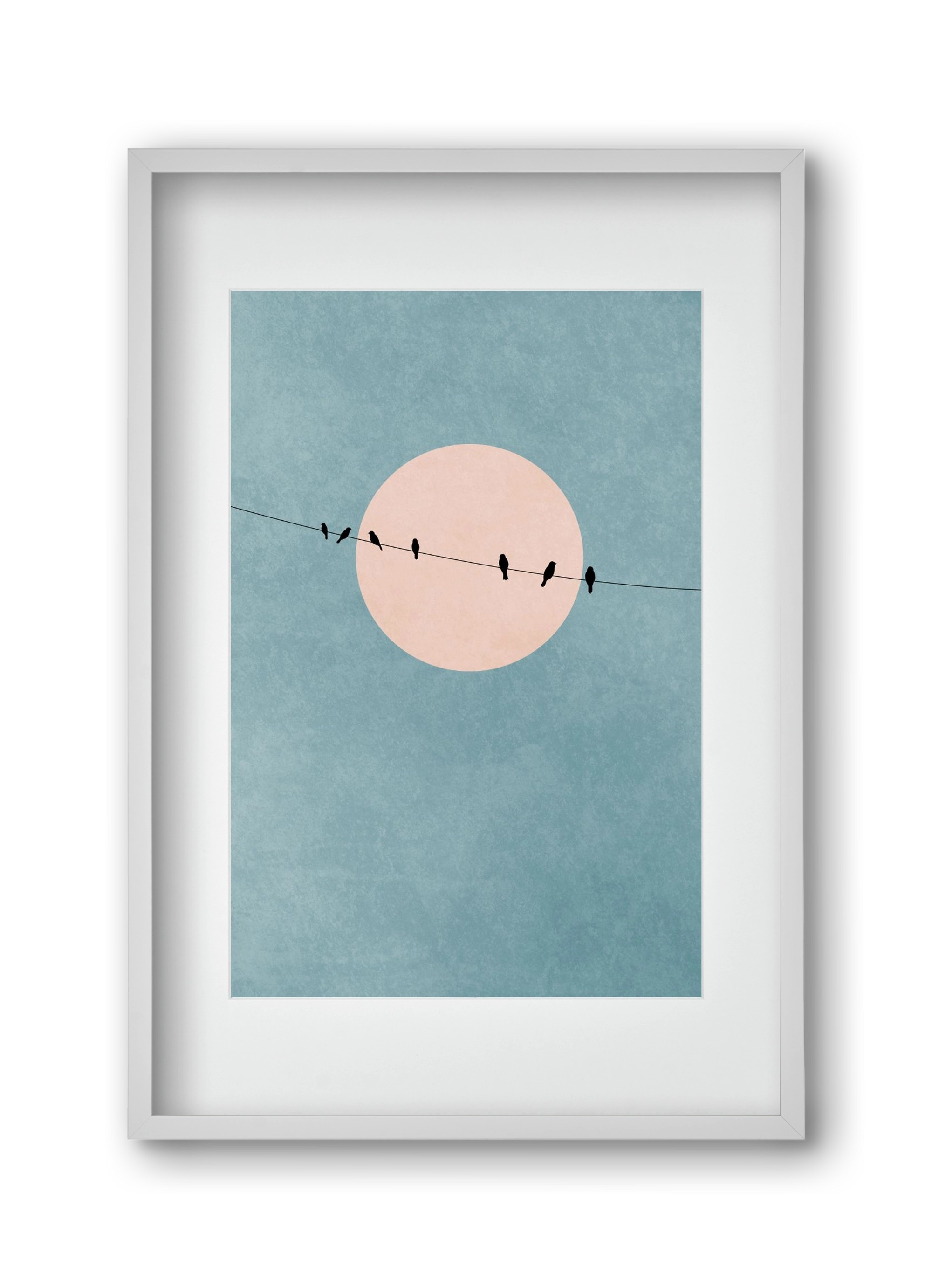 The beauty of silence, 30x45 cm (20x30 cm), Fehér keret, paszpartuval