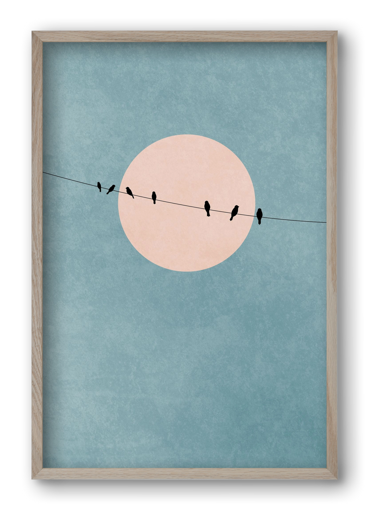 The beauty of silence, 40x60 cm (40x60 cm), Tölgy keret