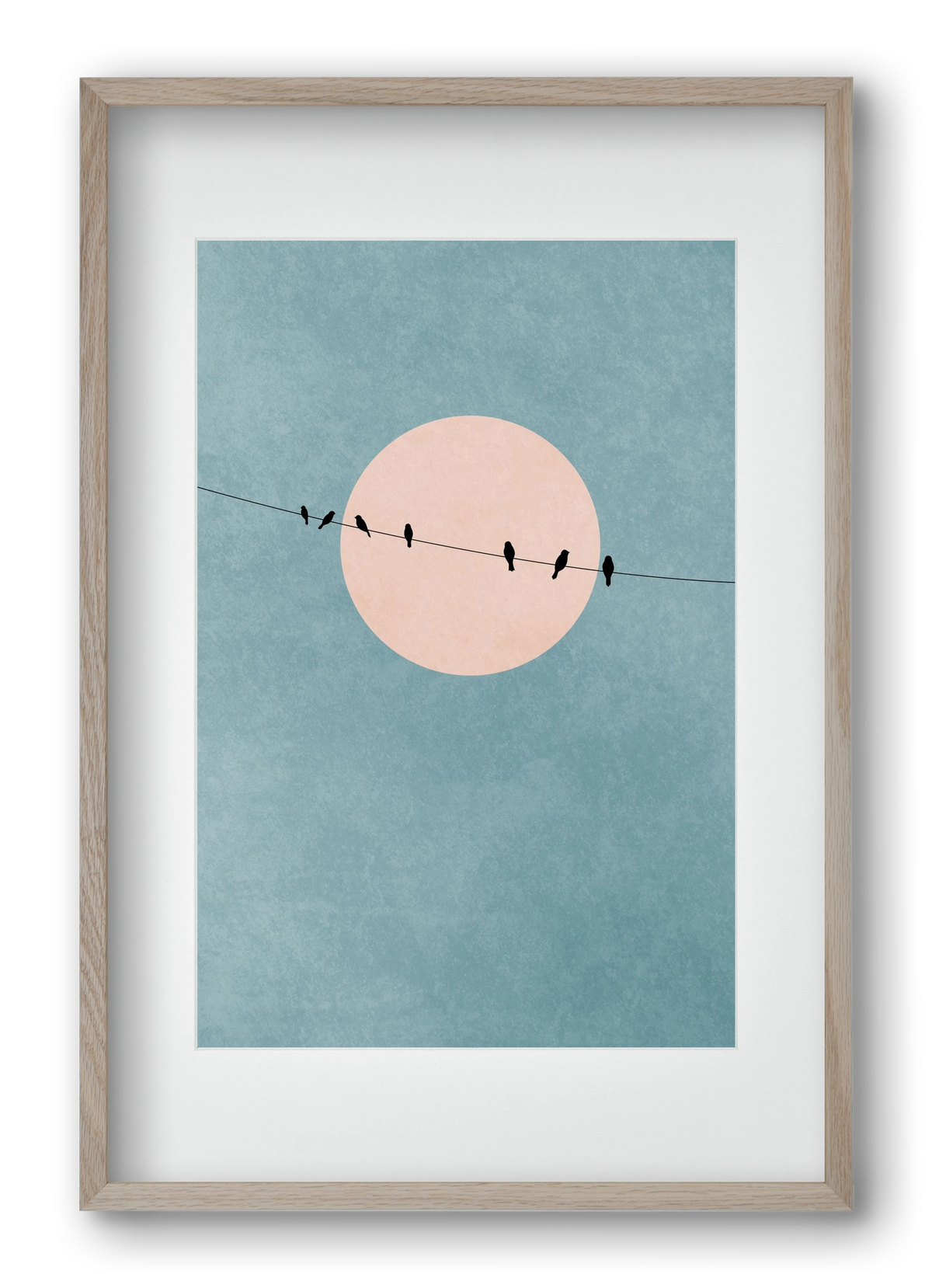 The beauty of silence, 40x60 cm (30x45 cm), Tölgy keret, paszpartuval