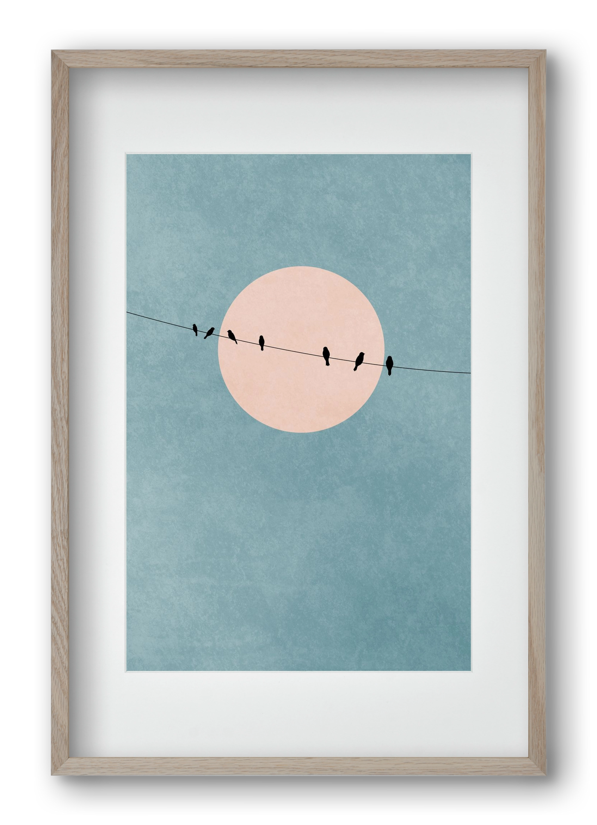 The beauty of silence, 40x60 cm (30x45 cm), Tölgy keret, paszpartuval