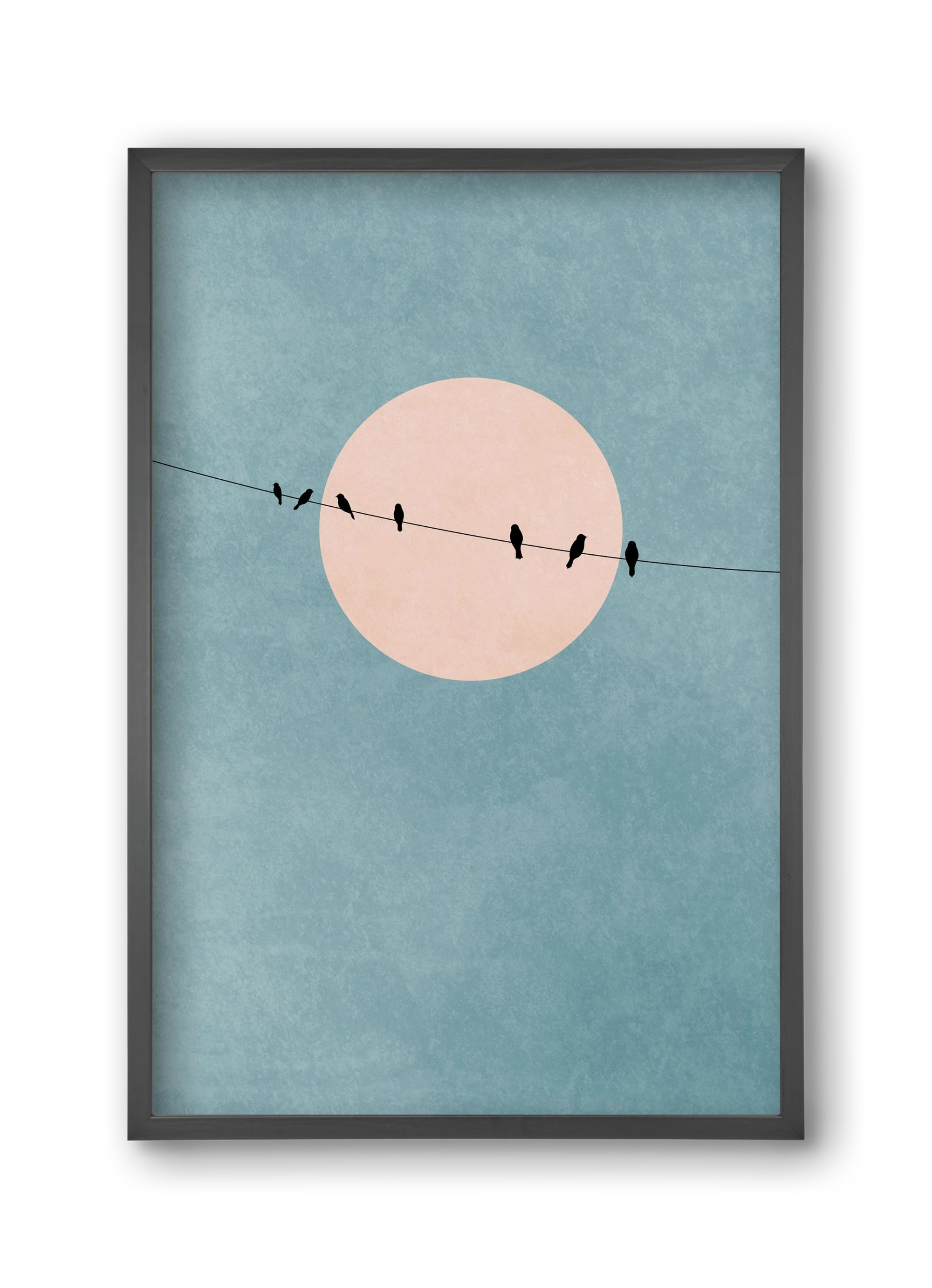 The beauty of silence, 30x45 cm (30x45 cm), Fekete keret