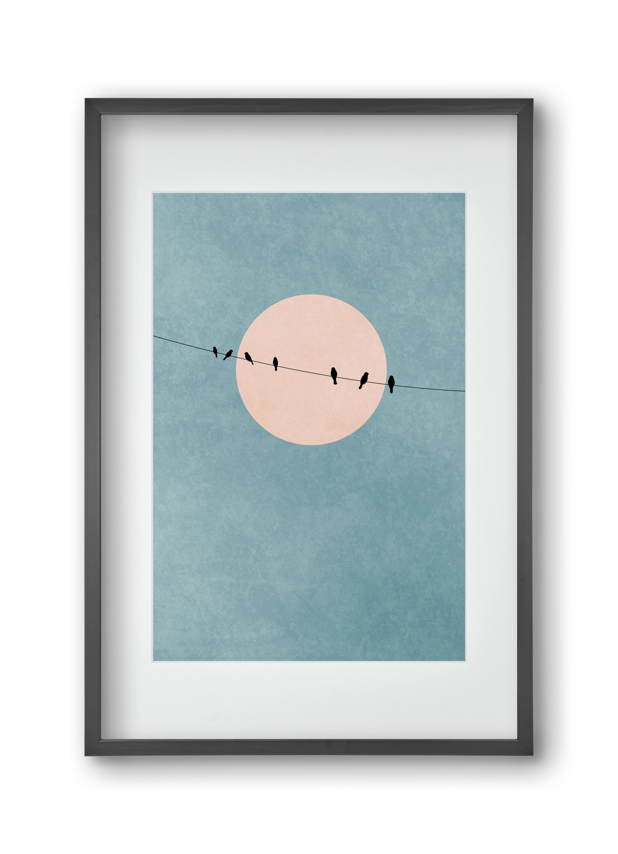 The beauty of silence, 30x45 cm (20x30 cm), Fekete keret, paszpartuval