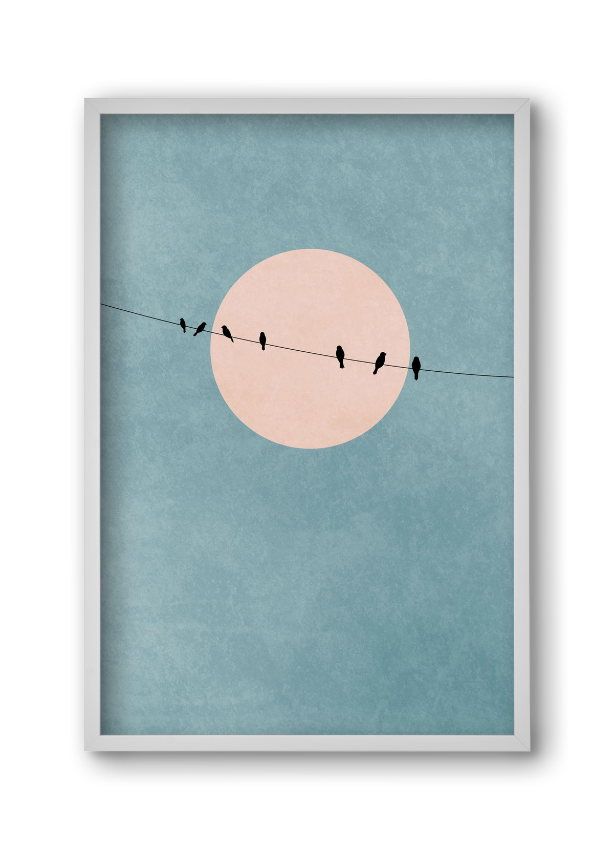 The beauty of silence, 30x45 cm (30x45 cm), Fehér keret