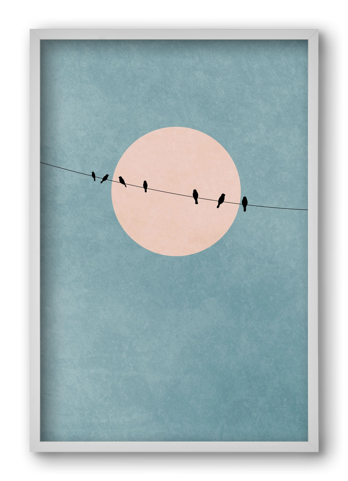 The beauty of silence, 40x60 cm (40x60 cm), Fehér keret