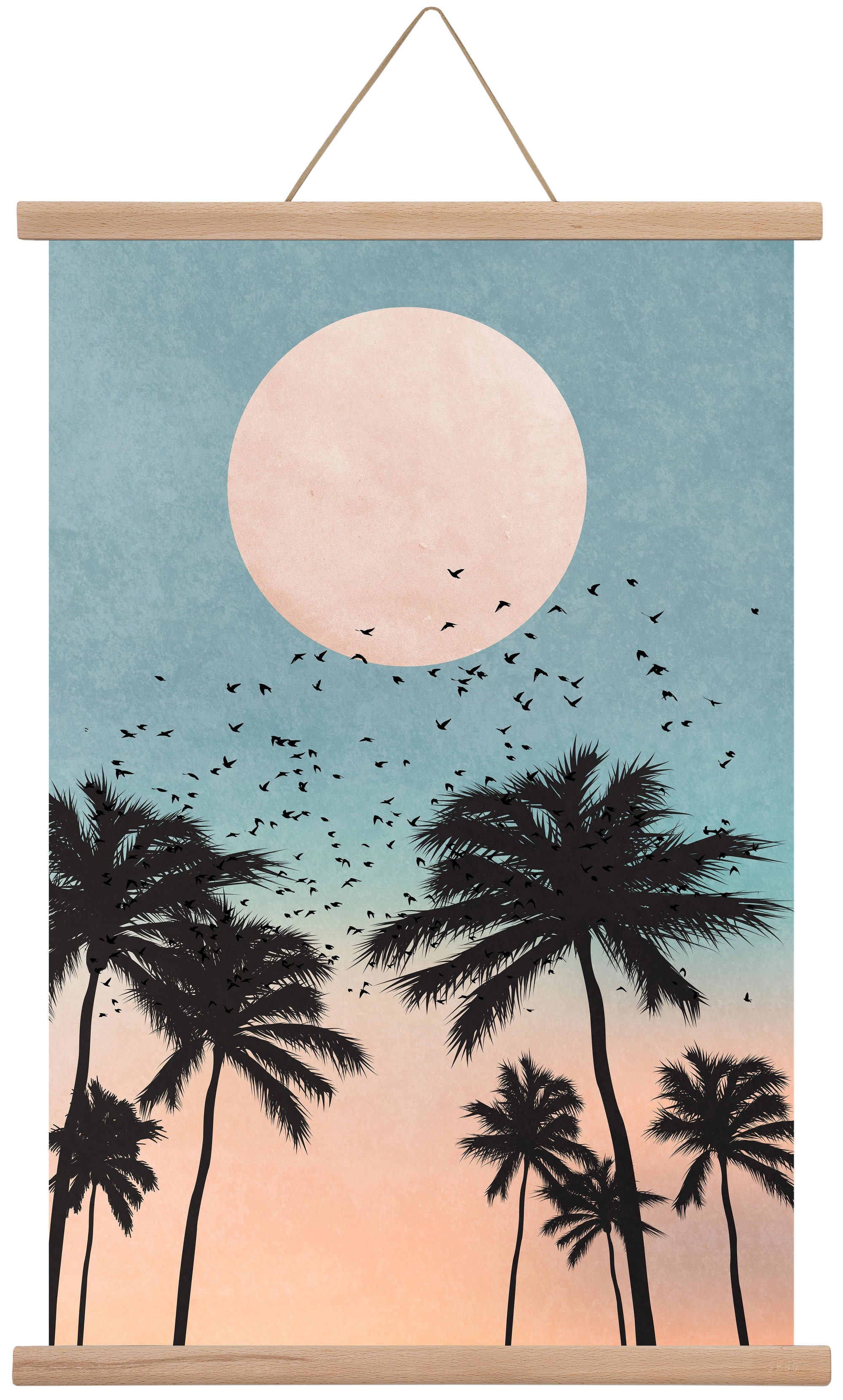 Sunrise, 40x60 cm (40x60 cm), Tölgy akasztó