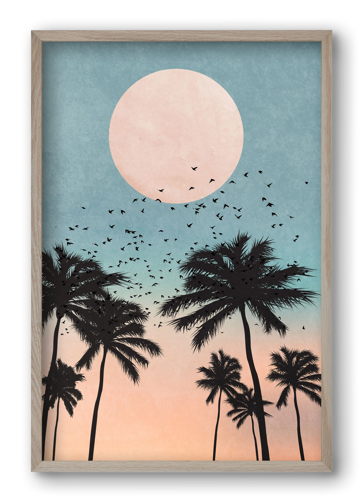 Sunrise, 40x60 cm (40x60 cm), Tölgy keret