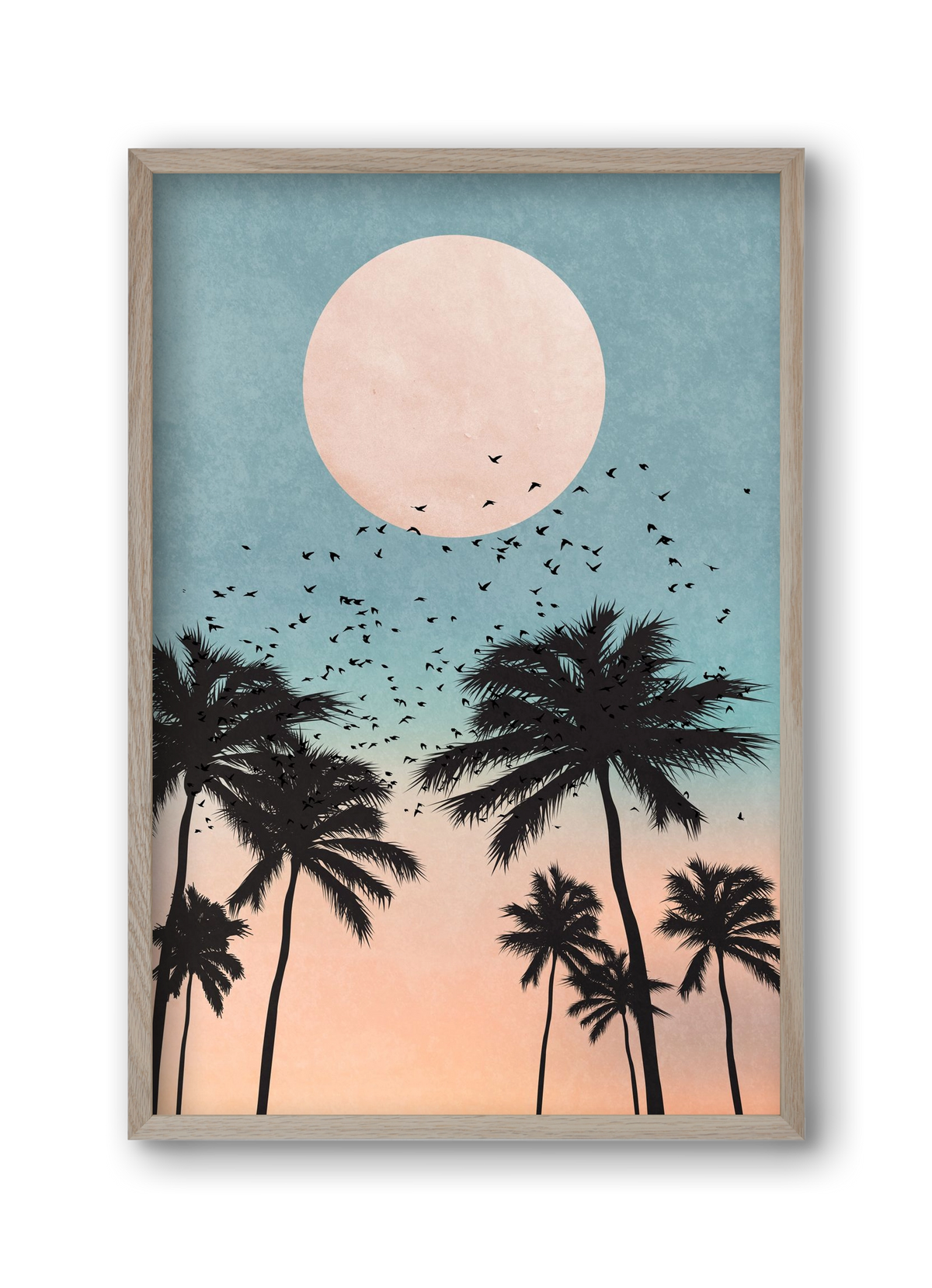 Sunrise, 30x45 cm (30x45 cm), Tölgy keret