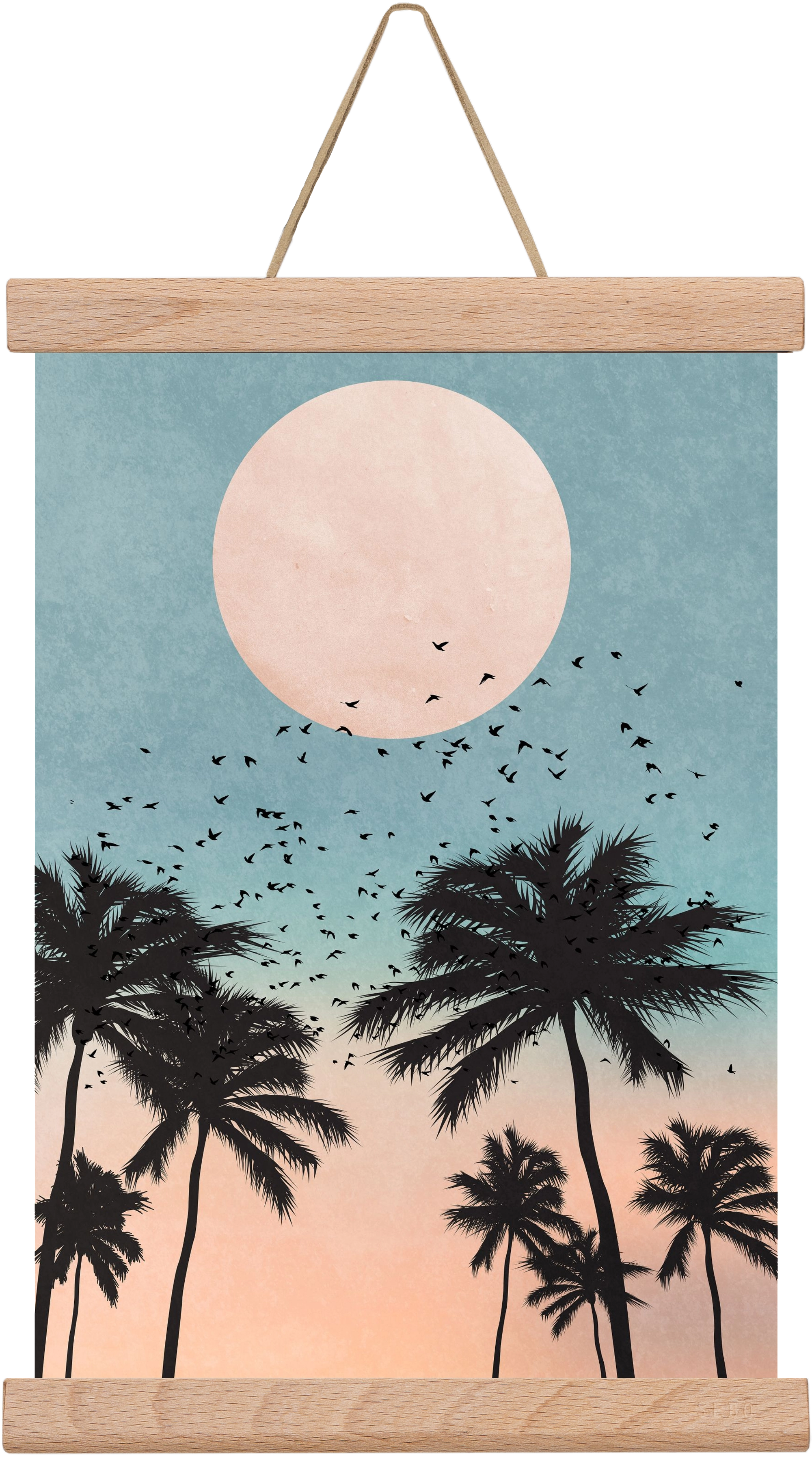 Sunrise, 20x30 cm (20x30 cm), Tölgy akasztó