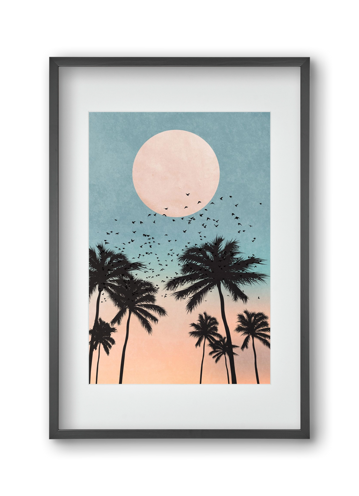 Sunrise, 30x45 cm (20x30 cm), Fekete keret, paszpartuval