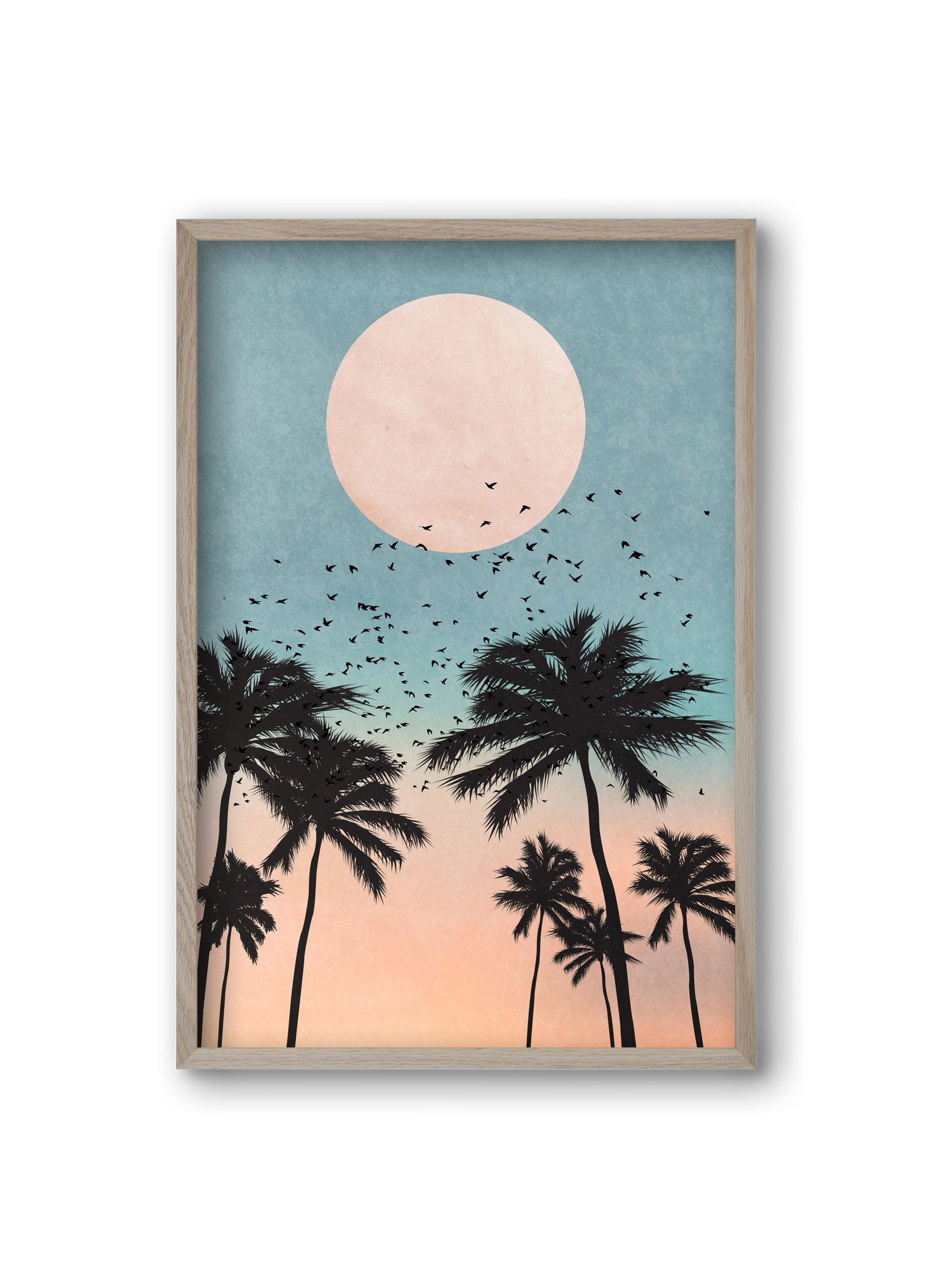 Sunrise, 20x30 cm (20x30 cm), Tölgy keret