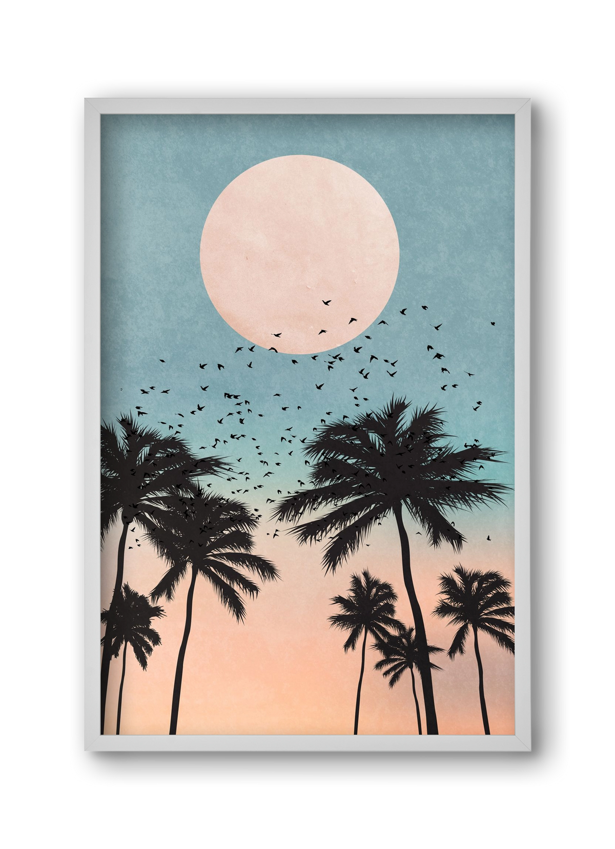 Sunrise, 30x45 cm (30x45 cm), Fehér keret