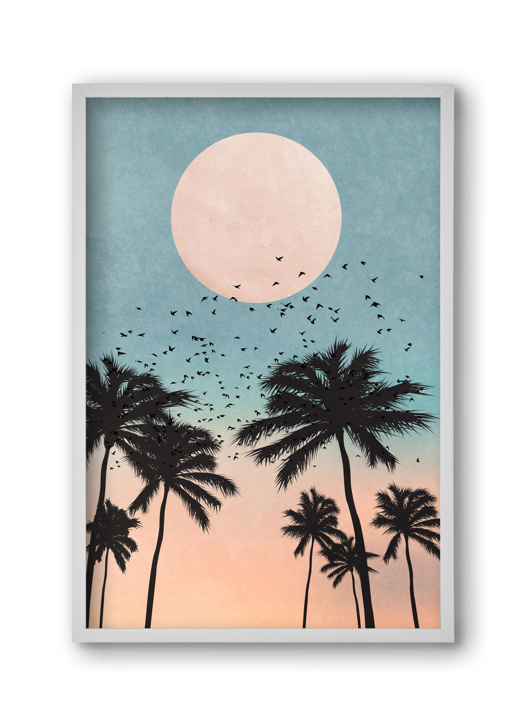 Sunrise, 30x45 cm (30x45 cm), Fehér keret