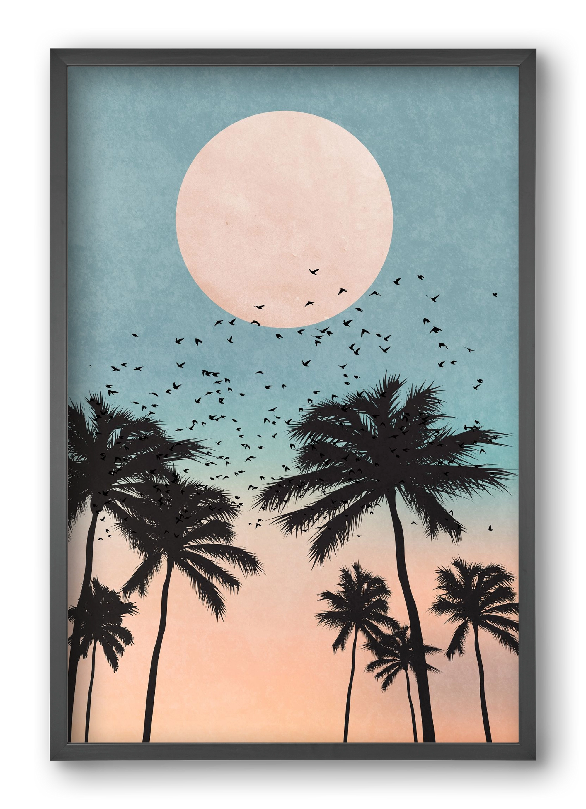 Sunrise, 40x60 cm (40x60 cm), Fekete keret